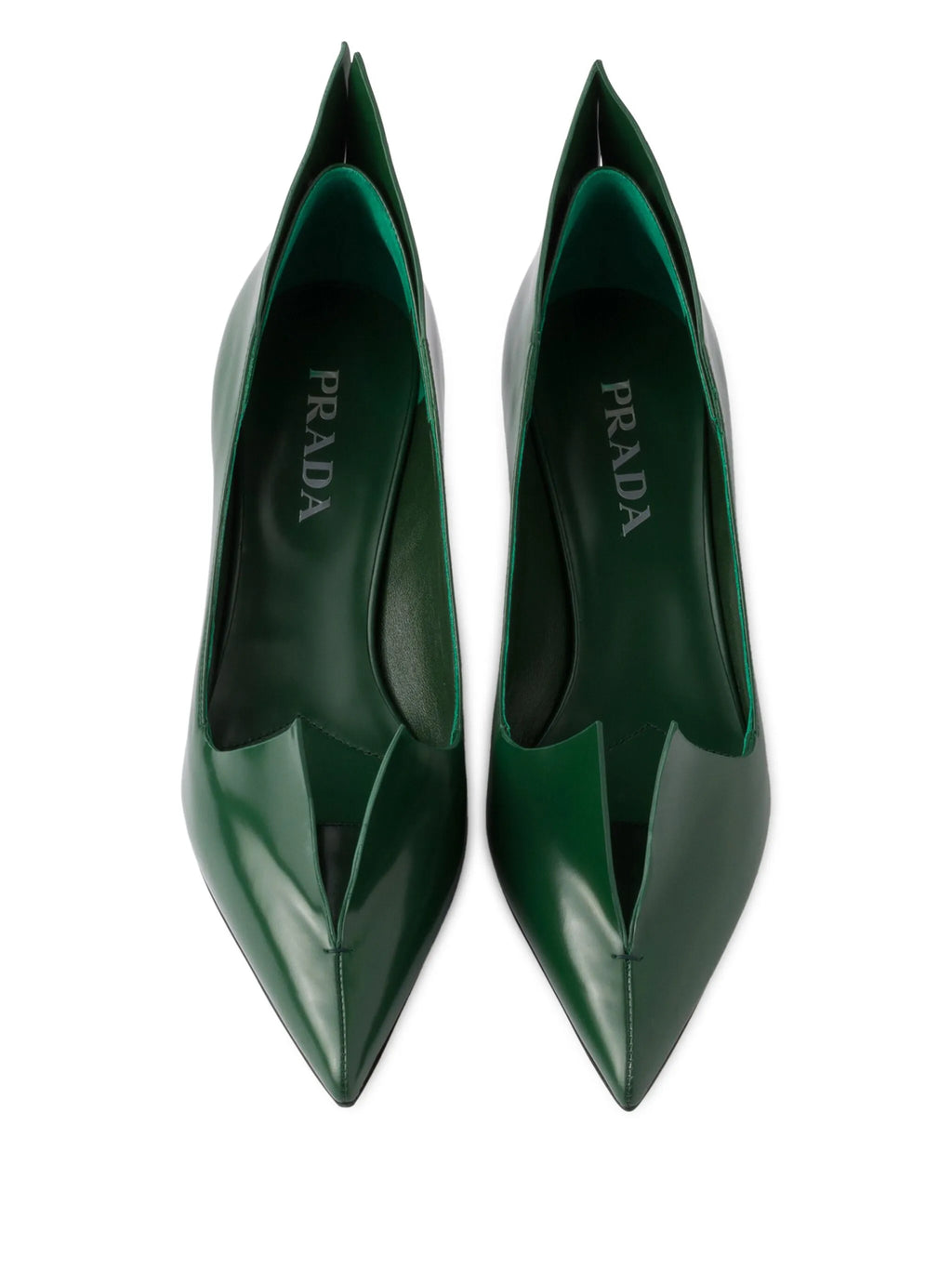 Prada - 55mm Brushed Leather Pumps