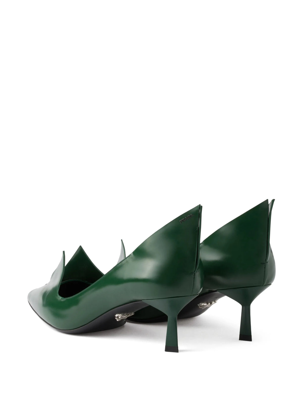 Prada - 55mm Brushed Leather Pumps