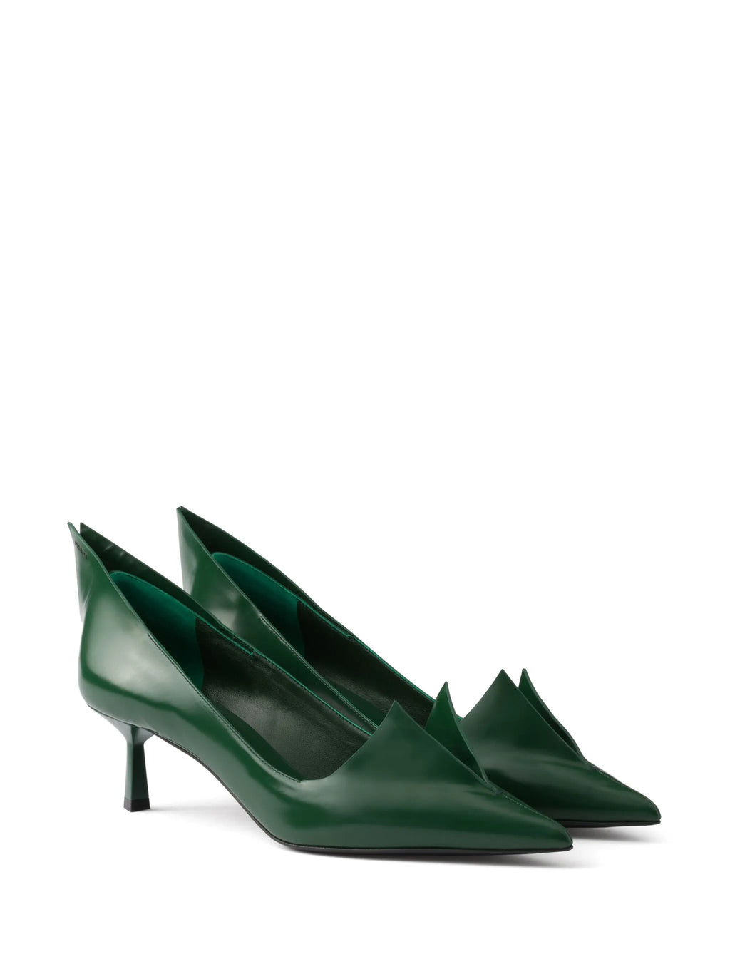 Prada - 55mm Brushed Leather Pumps