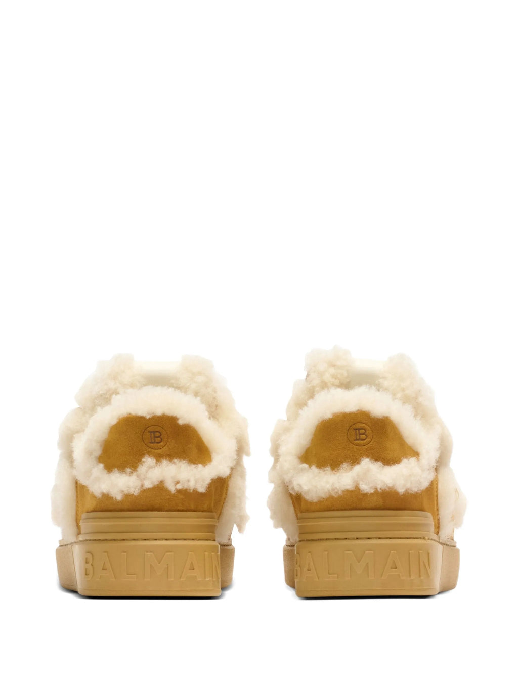 Balmain - Shearling Suede Sneakers
