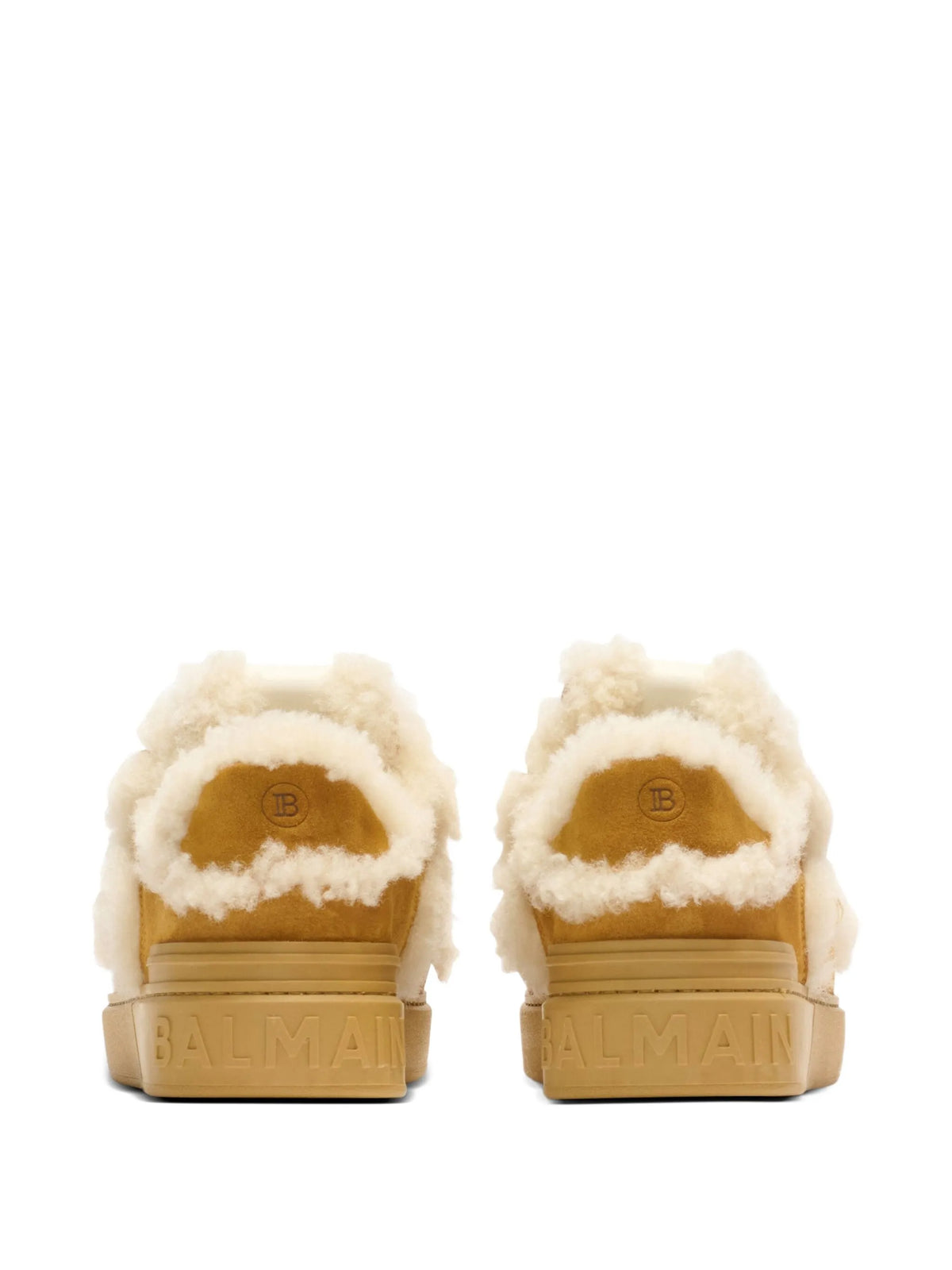 Balmain - Shearling Suede Sneakers
