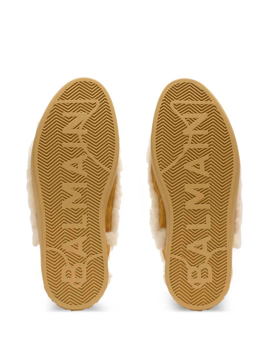 Balmain - Shearling Suede Sneakers
