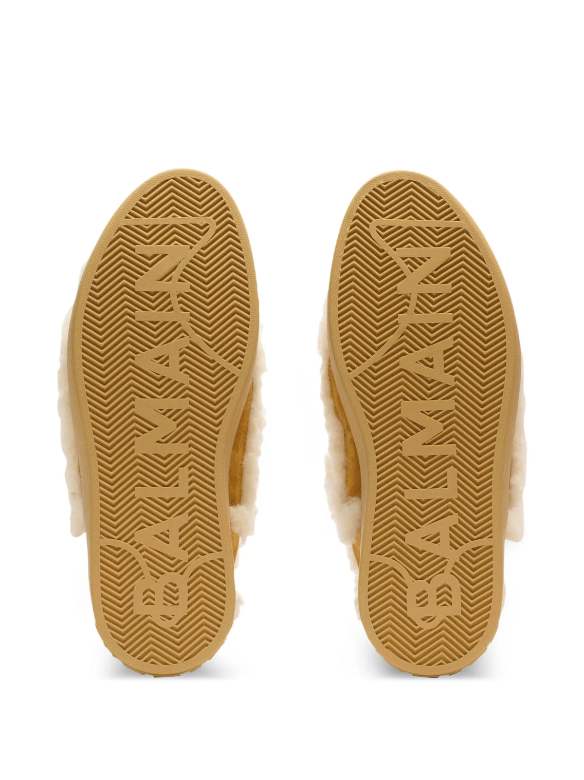 Balmain - Shearling Suede Sneakers