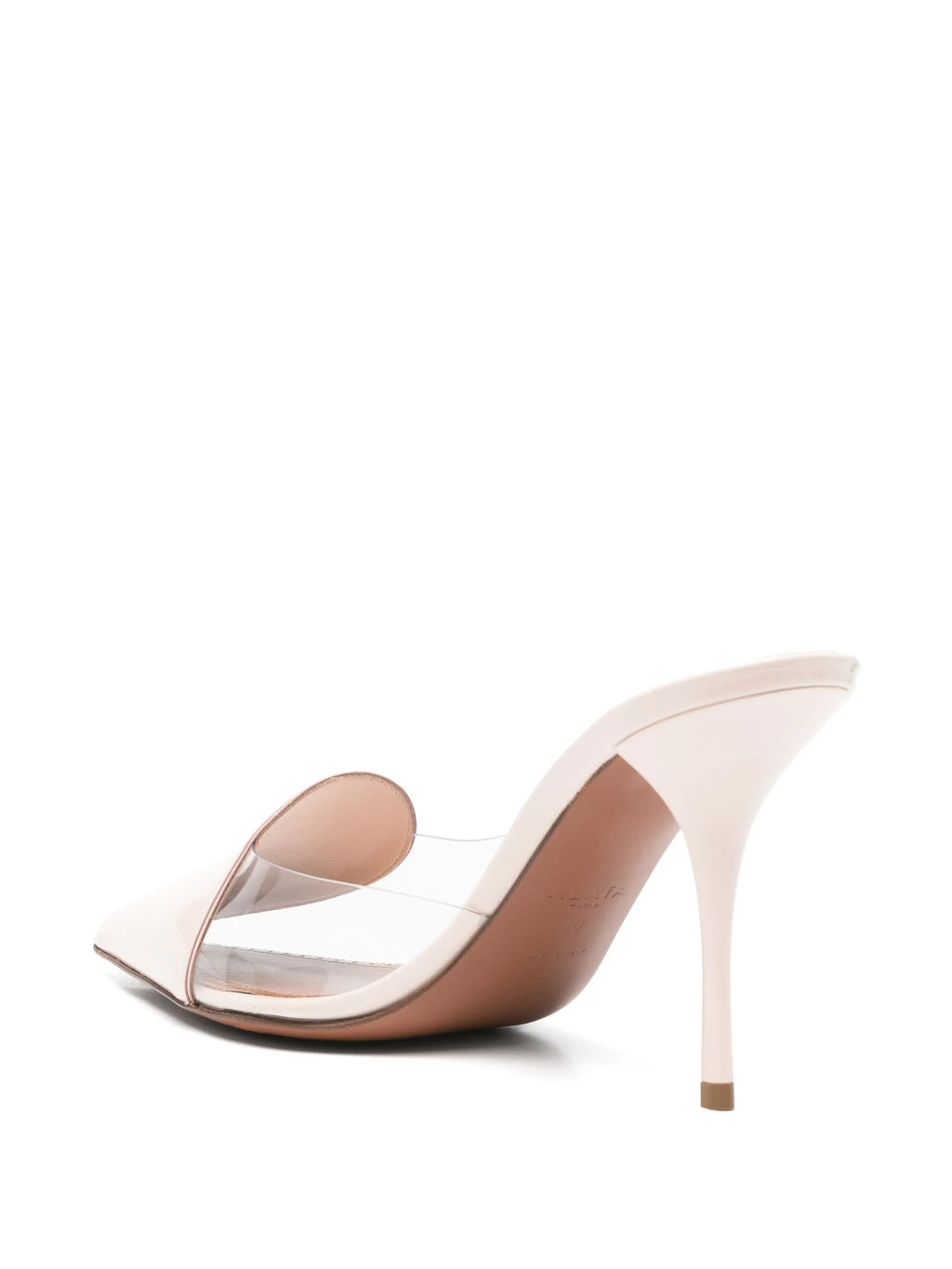 Alaïa - 90mm Coeur Mules - Powder Pink