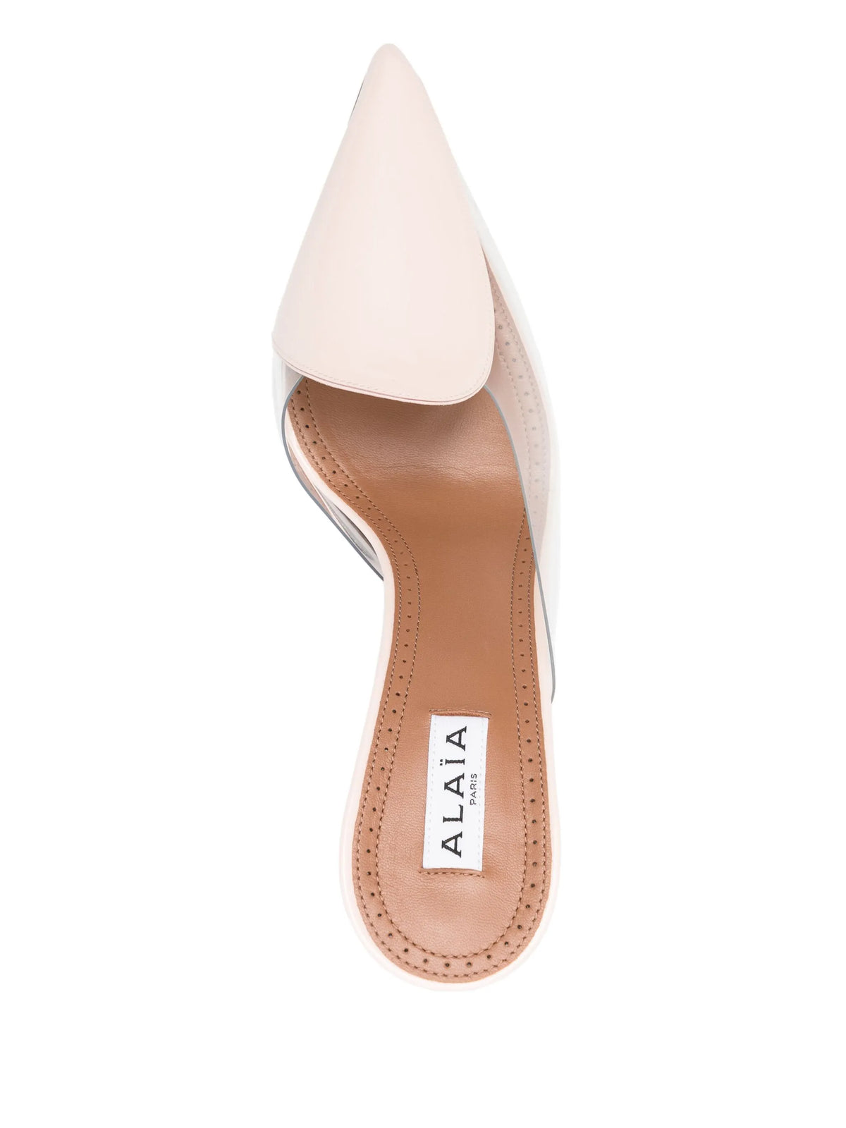 Alaïa - 90mm Coeur Mules - Powder Pink
