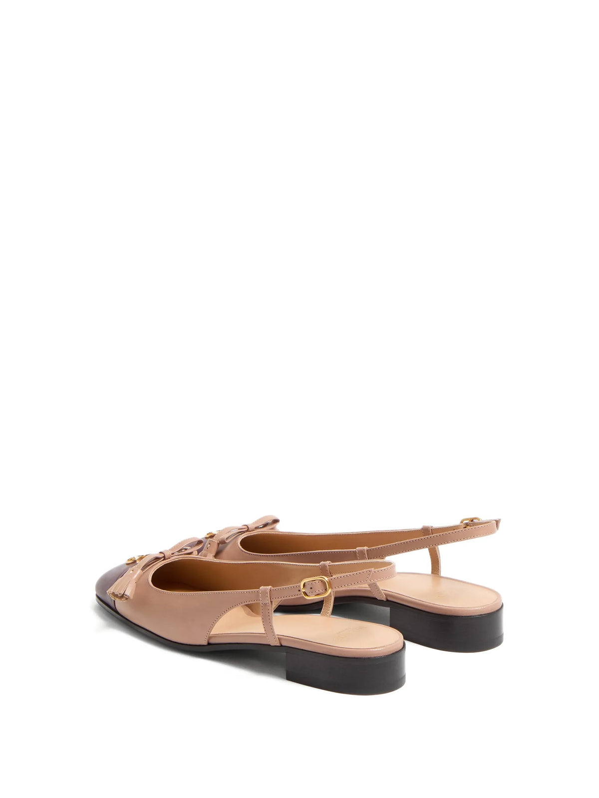 Valentino - Valet Du Roi Kid Slingback Flat Pumps