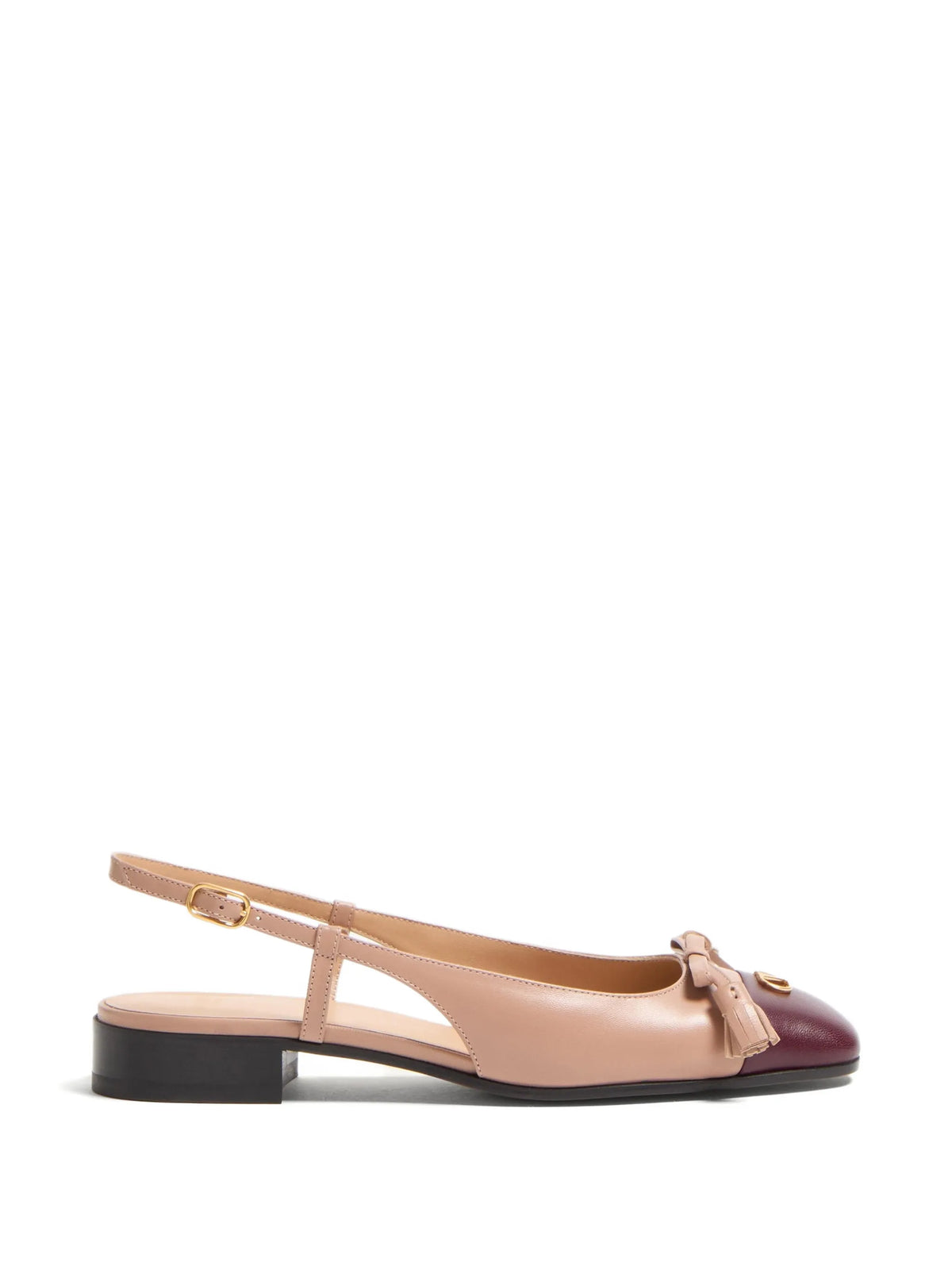 Valentino - Valet Du Roi Kid Slingback Flat Pumps