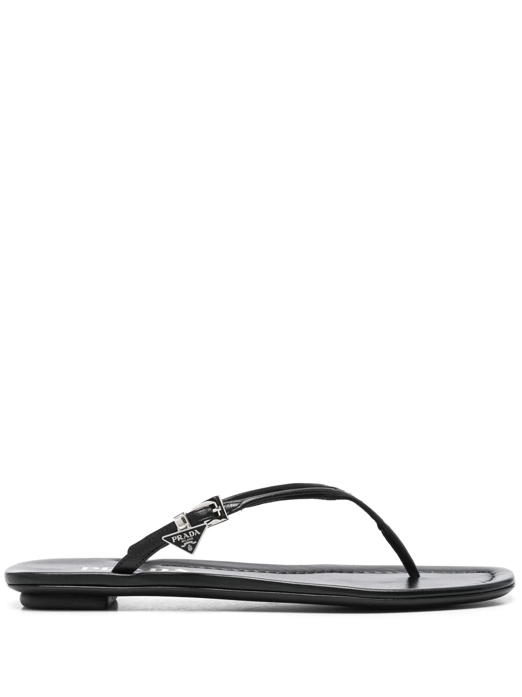 Prada - Enamel Triangle-logo Slides