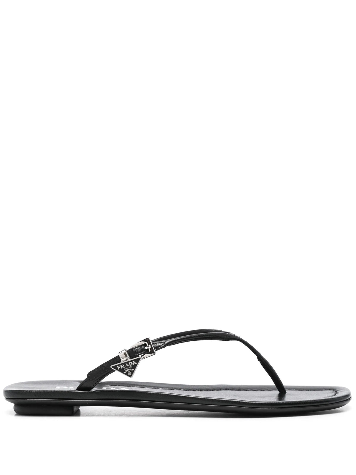 Prada - Enamel Triangle-logo Slides