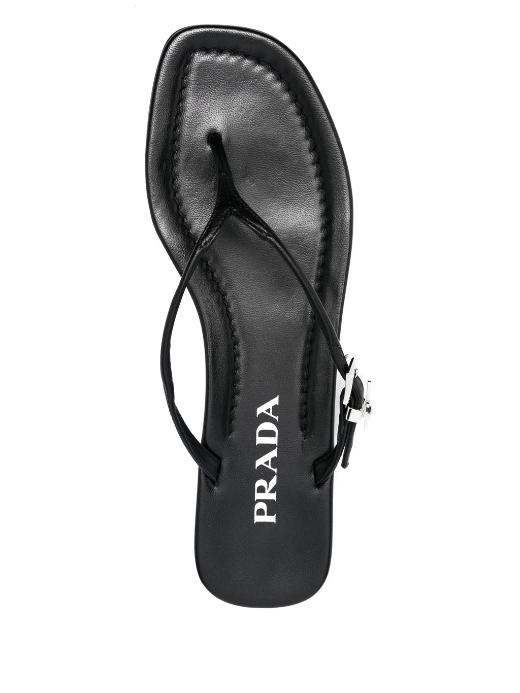 Prada - Enamel Triangle-logo Slides