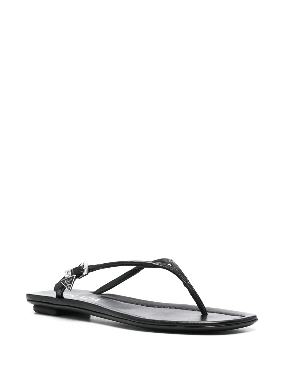 Prada - Enamel Triangle-logo Slides