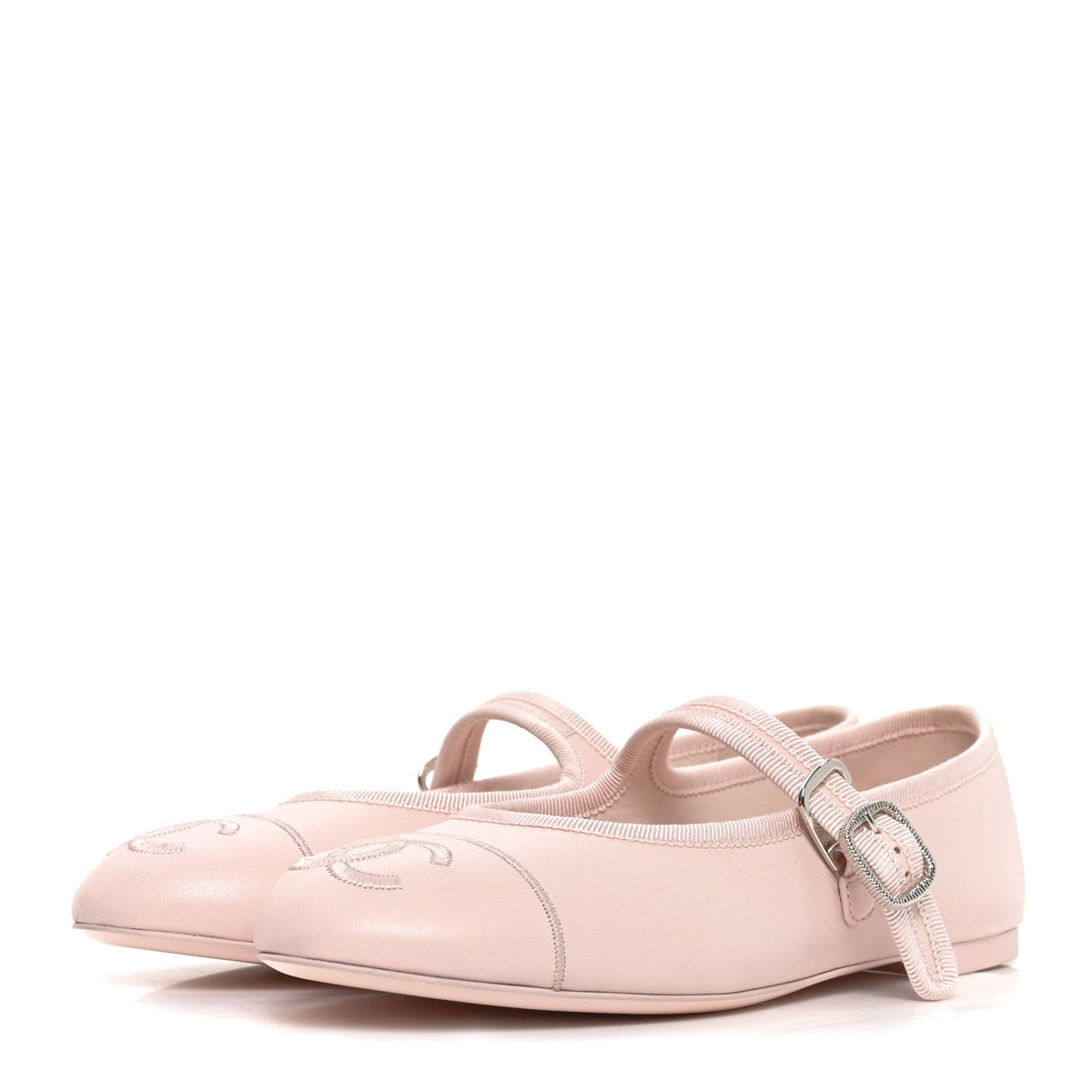 Chanel - Lambskin Mary Jane Flats