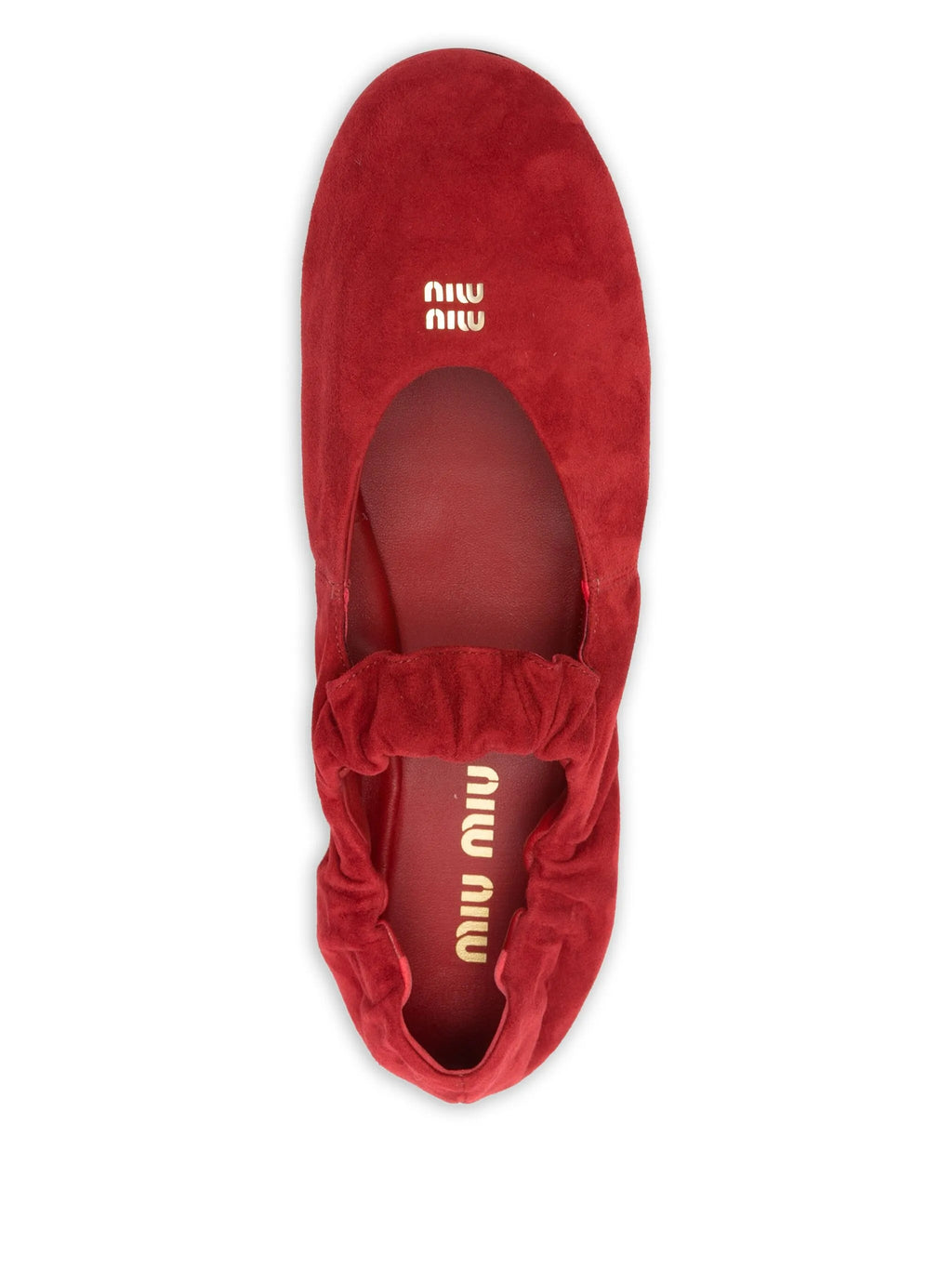 Miu Miu - Elasticated-strap Ballet Flats