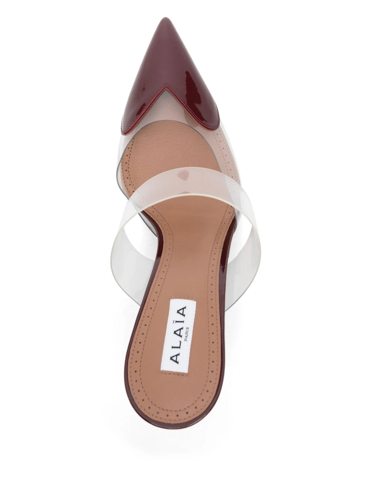 Alaïa - Le Cœur Mules In Patent Leather
