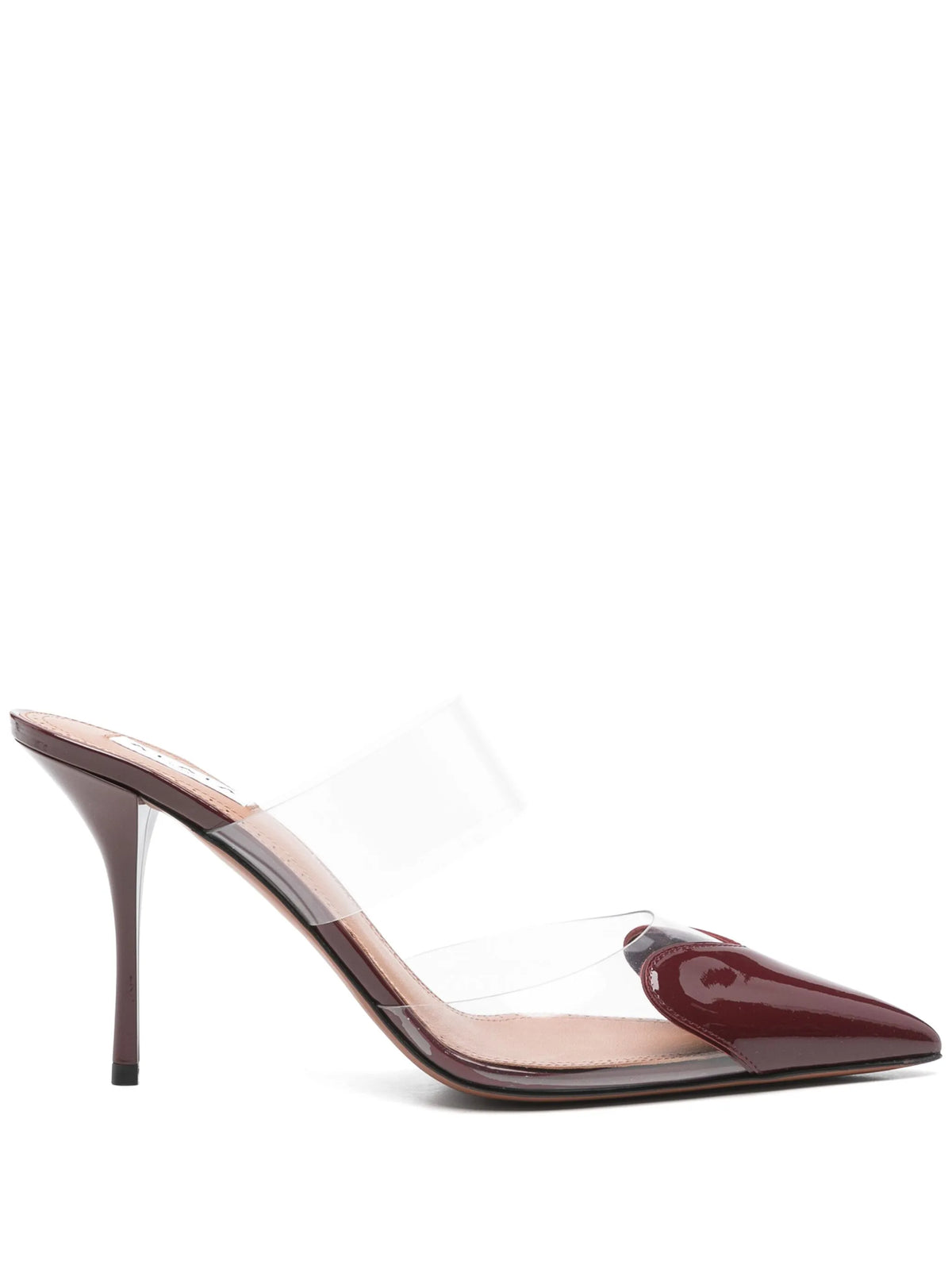 Alaïa - Le Cœur Mules In Patent Leather
