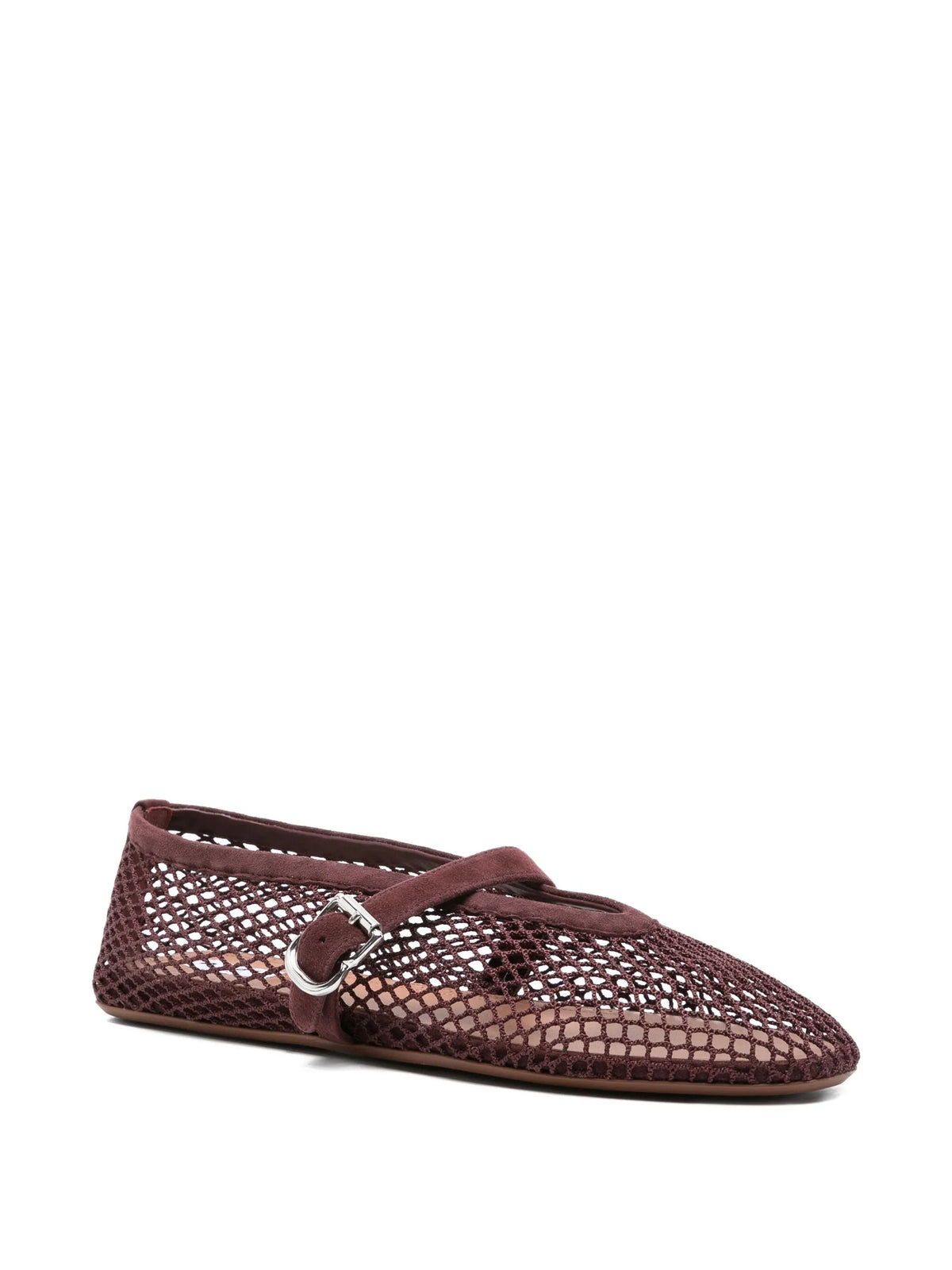 Alaïa - Fishnet Buckle-strap Ballet Flats