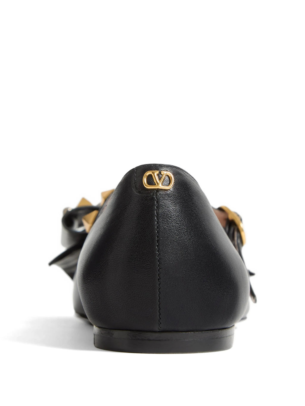 Valentino - Mary-Jane Bowow Ballerina In Kidskin With Studs