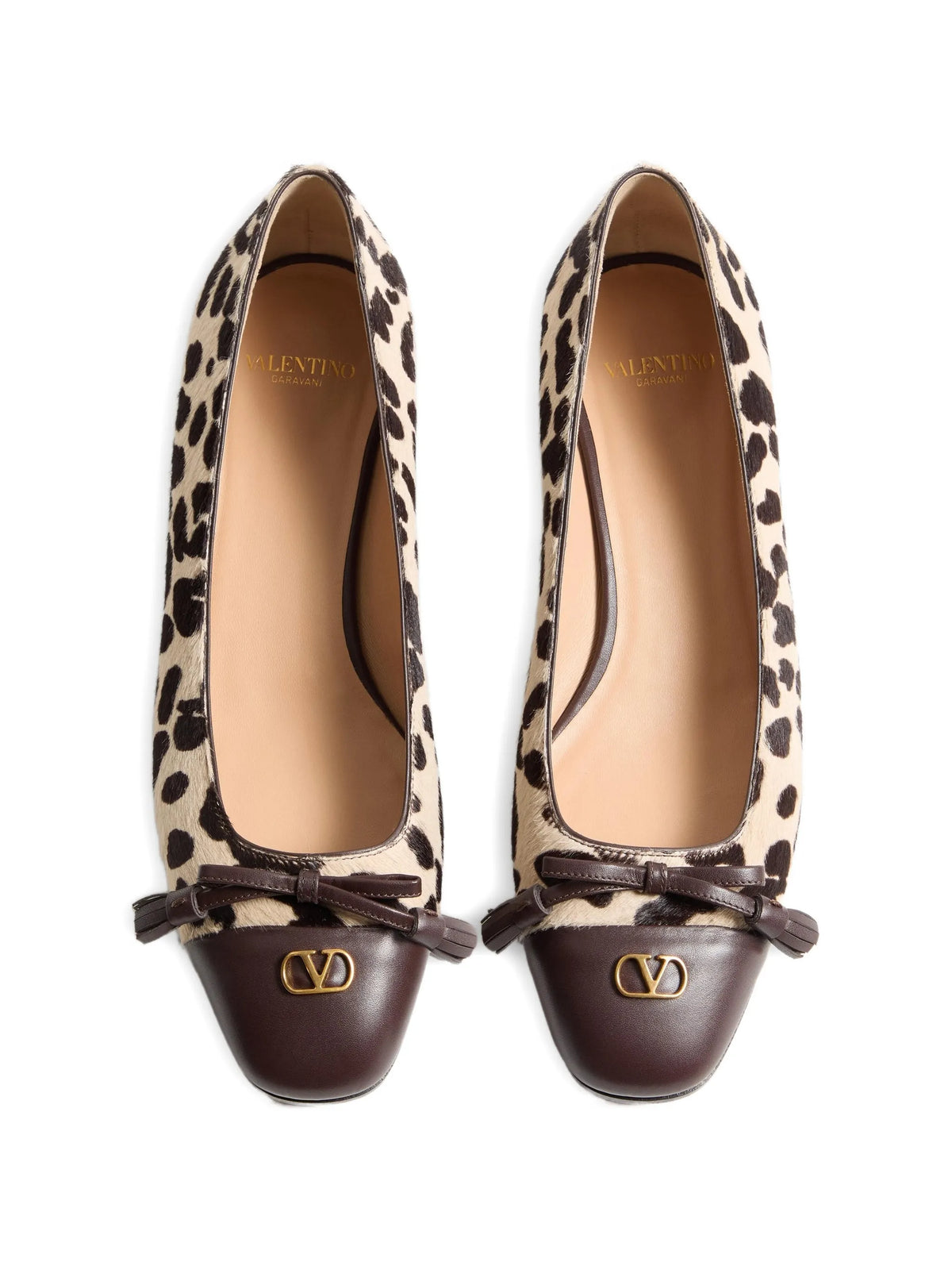 Valentino - Valet Du Roi Ballerina In Pony-effect Calfskin 25mm