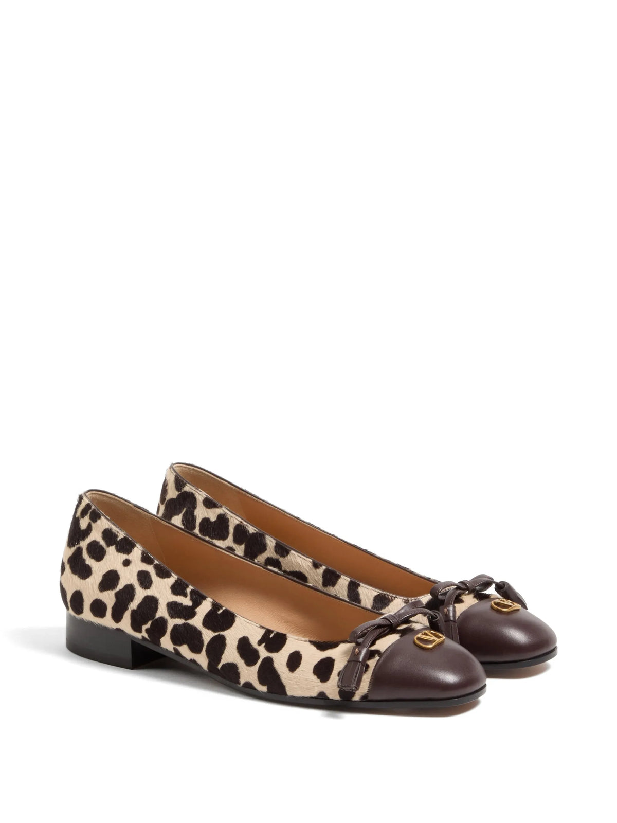 Valentino - Valet Du Roi Ballerina In Pony-effect Calfskin 25mm