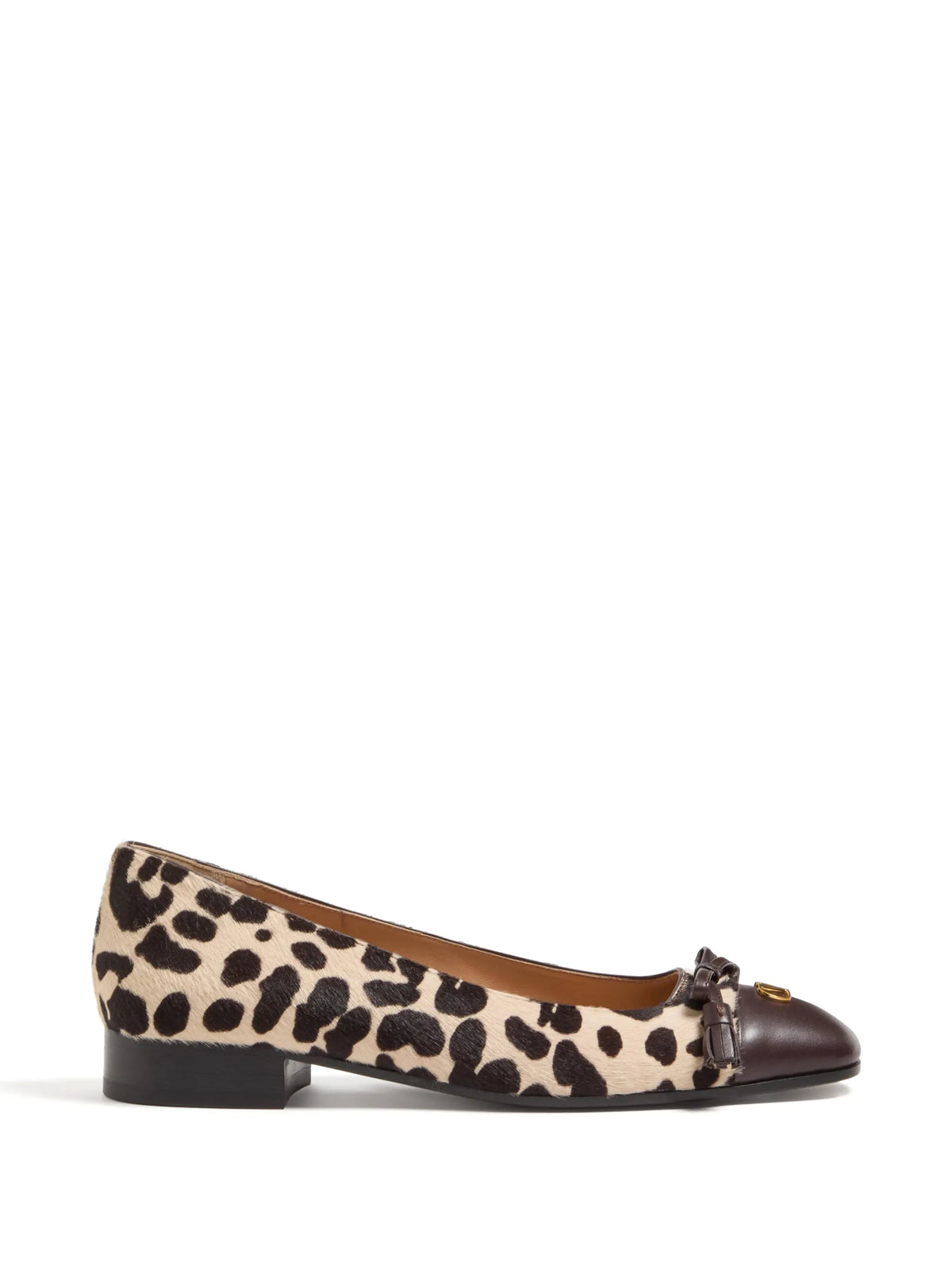 Valentino - Valet Du Roi Ballerina In Pony-effect Calfskin 25mm