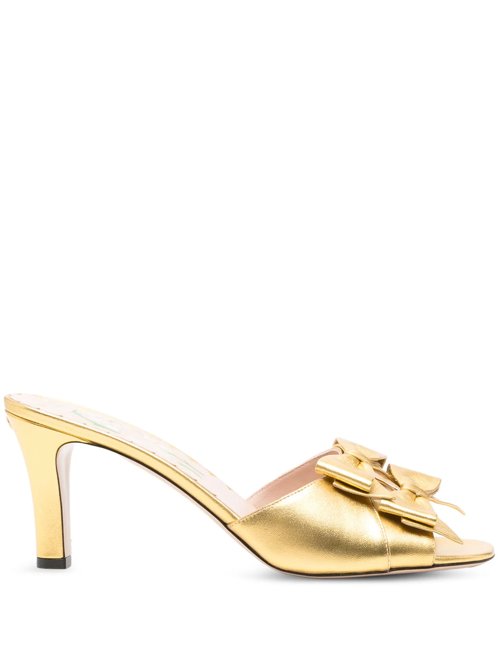Valentino - 75mm Bowow Leather Sandals