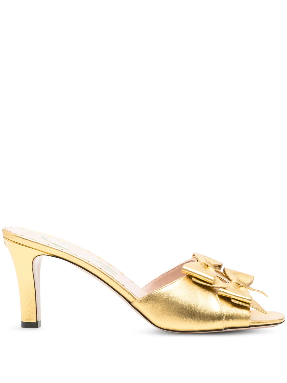 Valentino - 75mm Bowow Leather Sandals