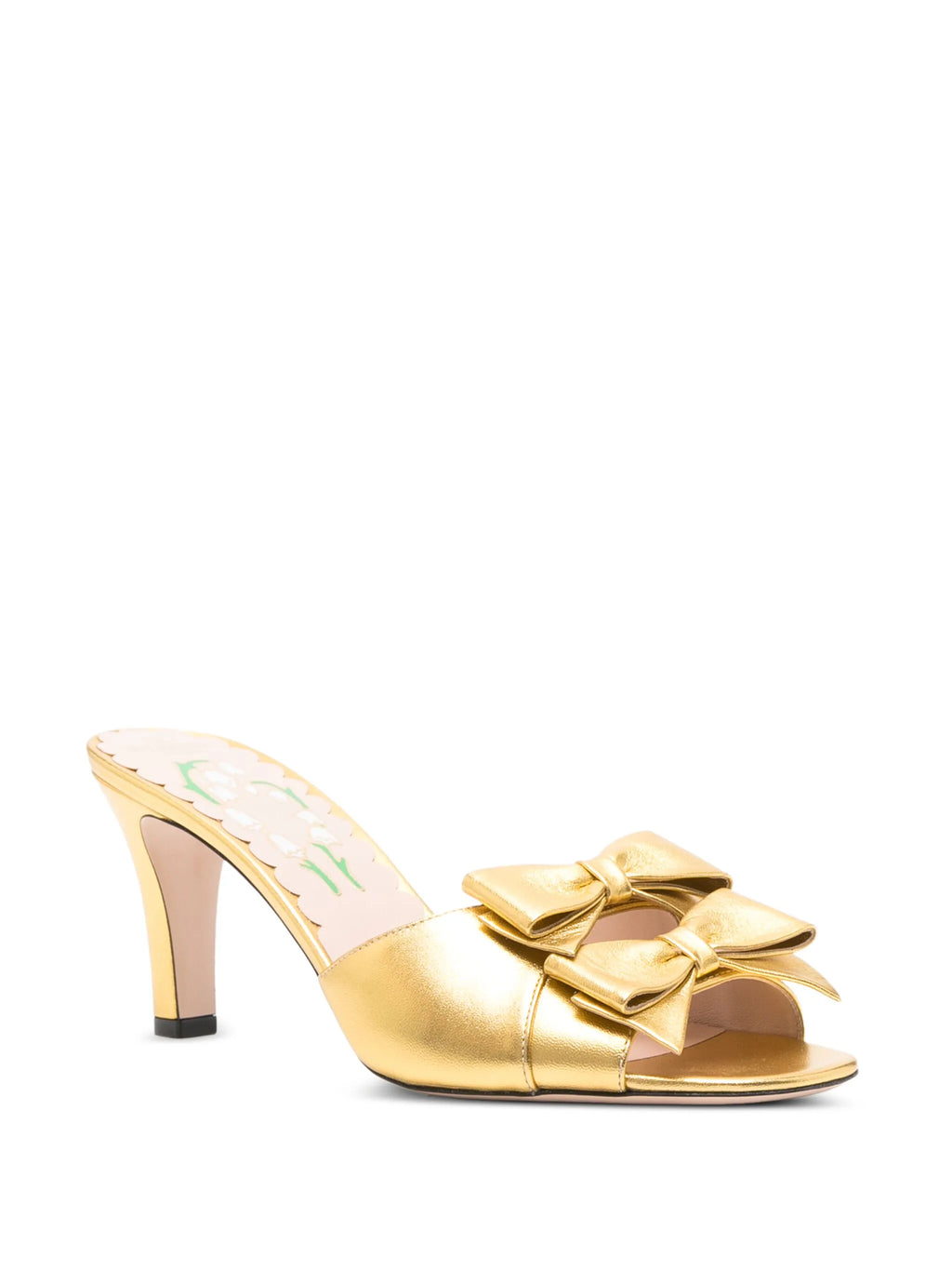 Valentino - 75mm Bowow Leather Sandals