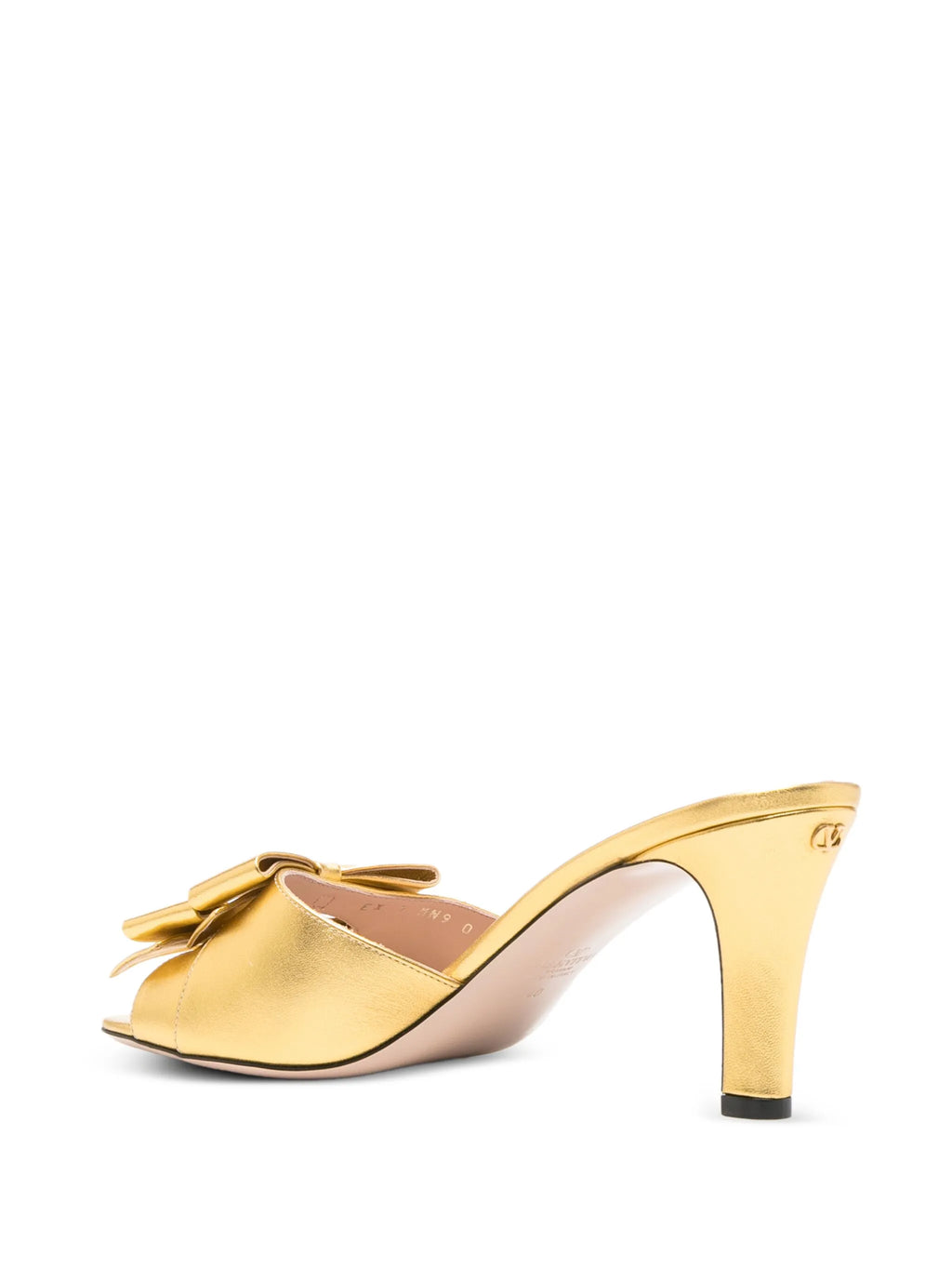 Valentino - 75mm Bowow Leather Sandals