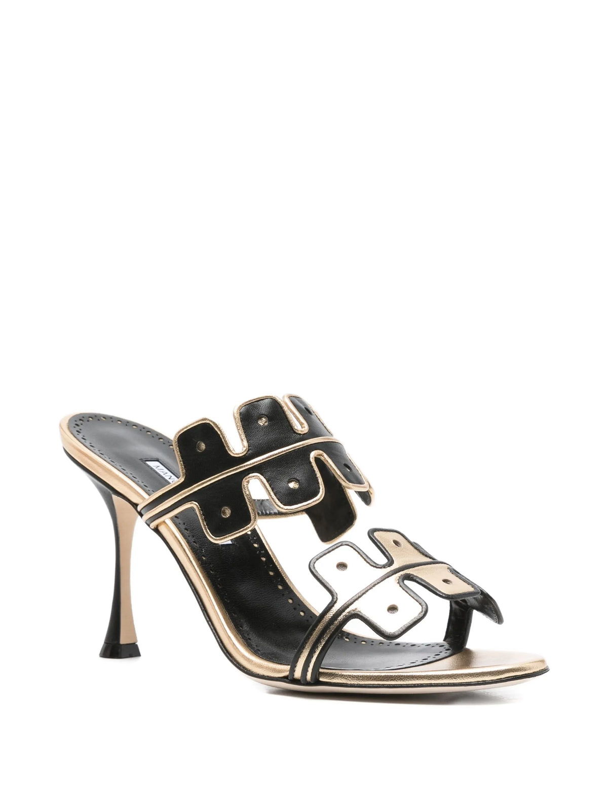 Manolo Blahnik - 90mm Aplinanu Leather Sandals