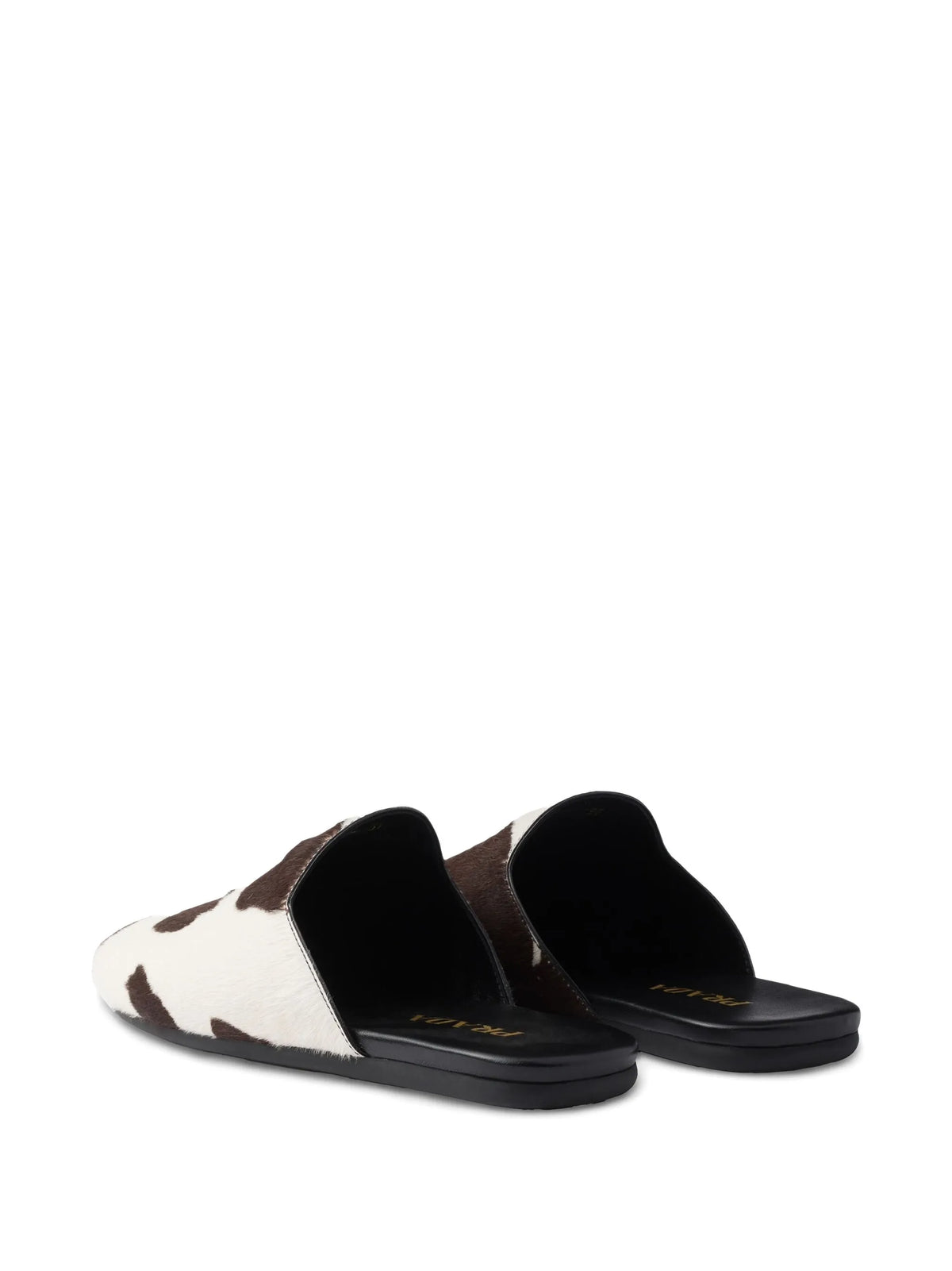 Prada - Printed Leather Mules