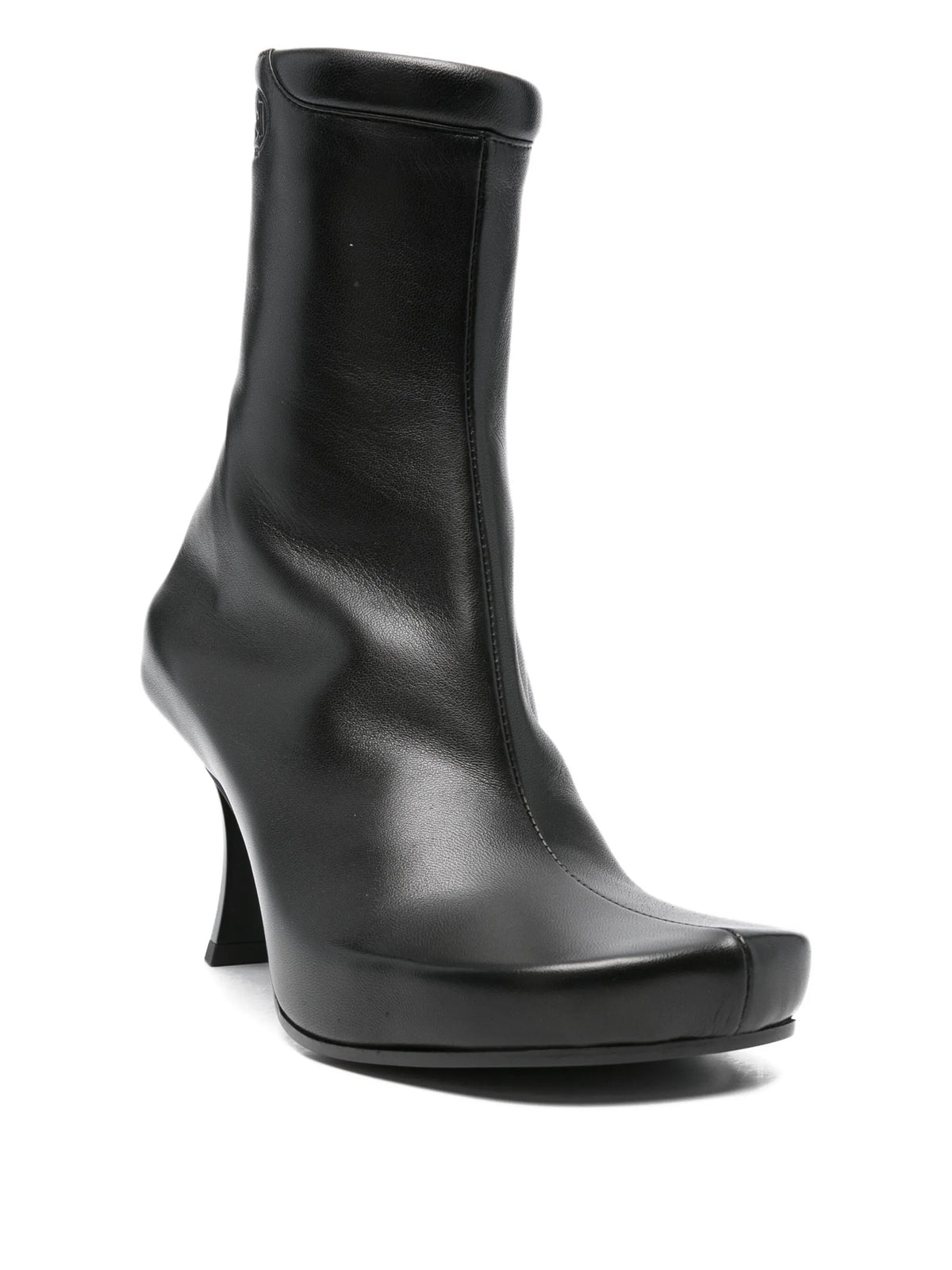 Balenciaga - X Scholl Leather Square-toe Boots