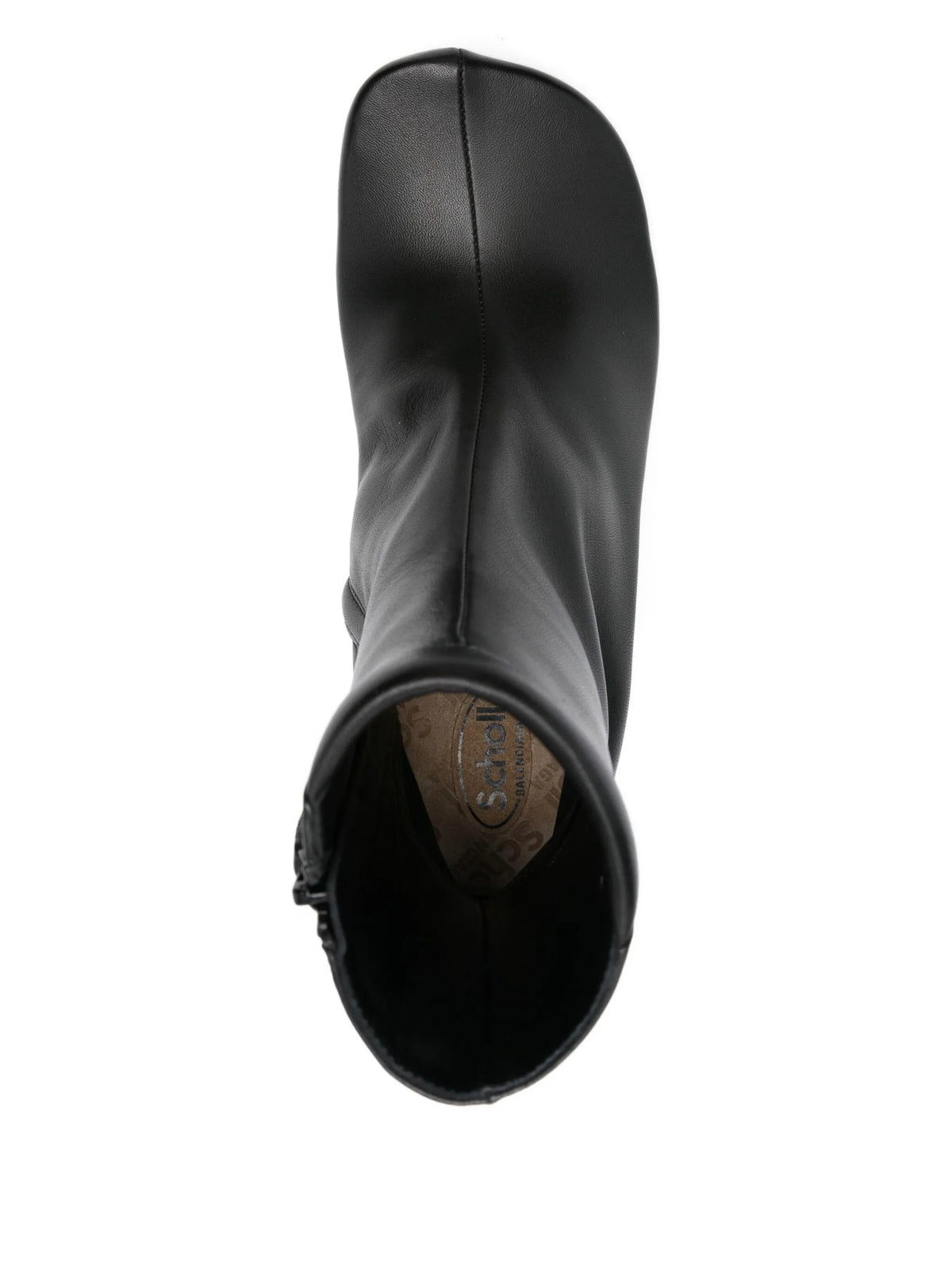 Balenciaga - X Scholl Leather Square-toe Boots