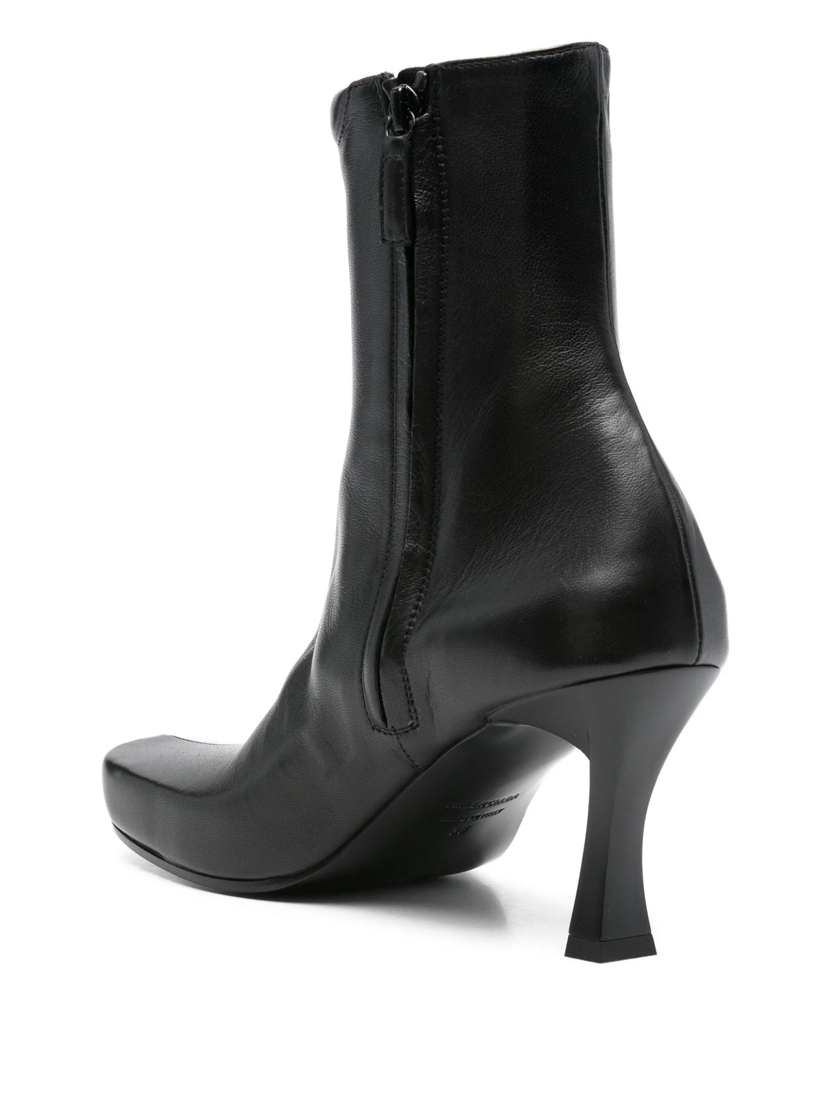 Balenciaga - X Scholl Leather Square-toe Boots