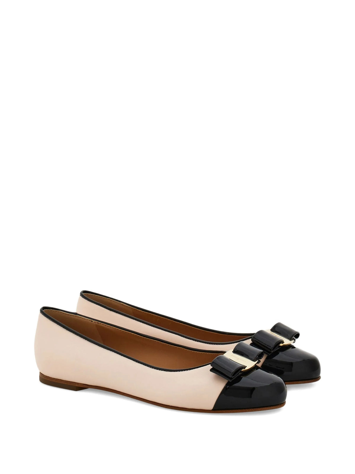 Ferragamo - Varina Leather Ballerina Shoes