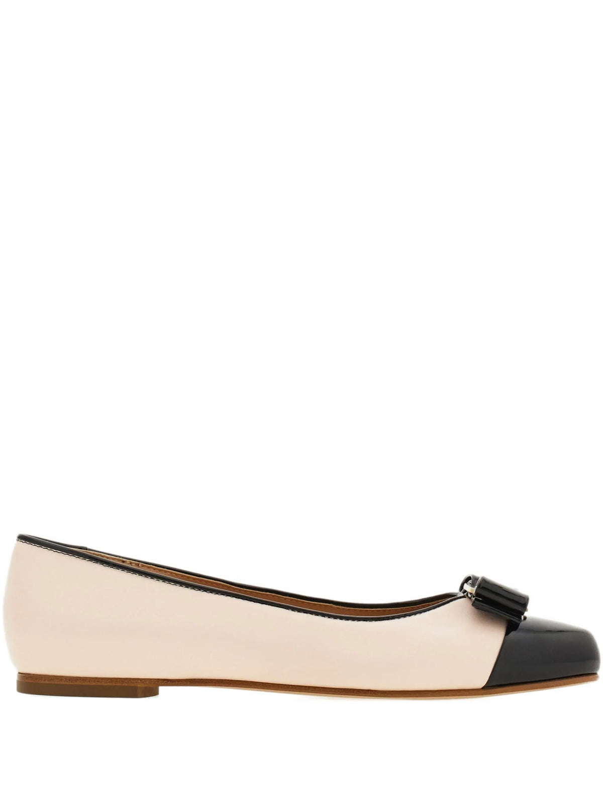 Ferragamo - Varina Leather Ballerina Shoes