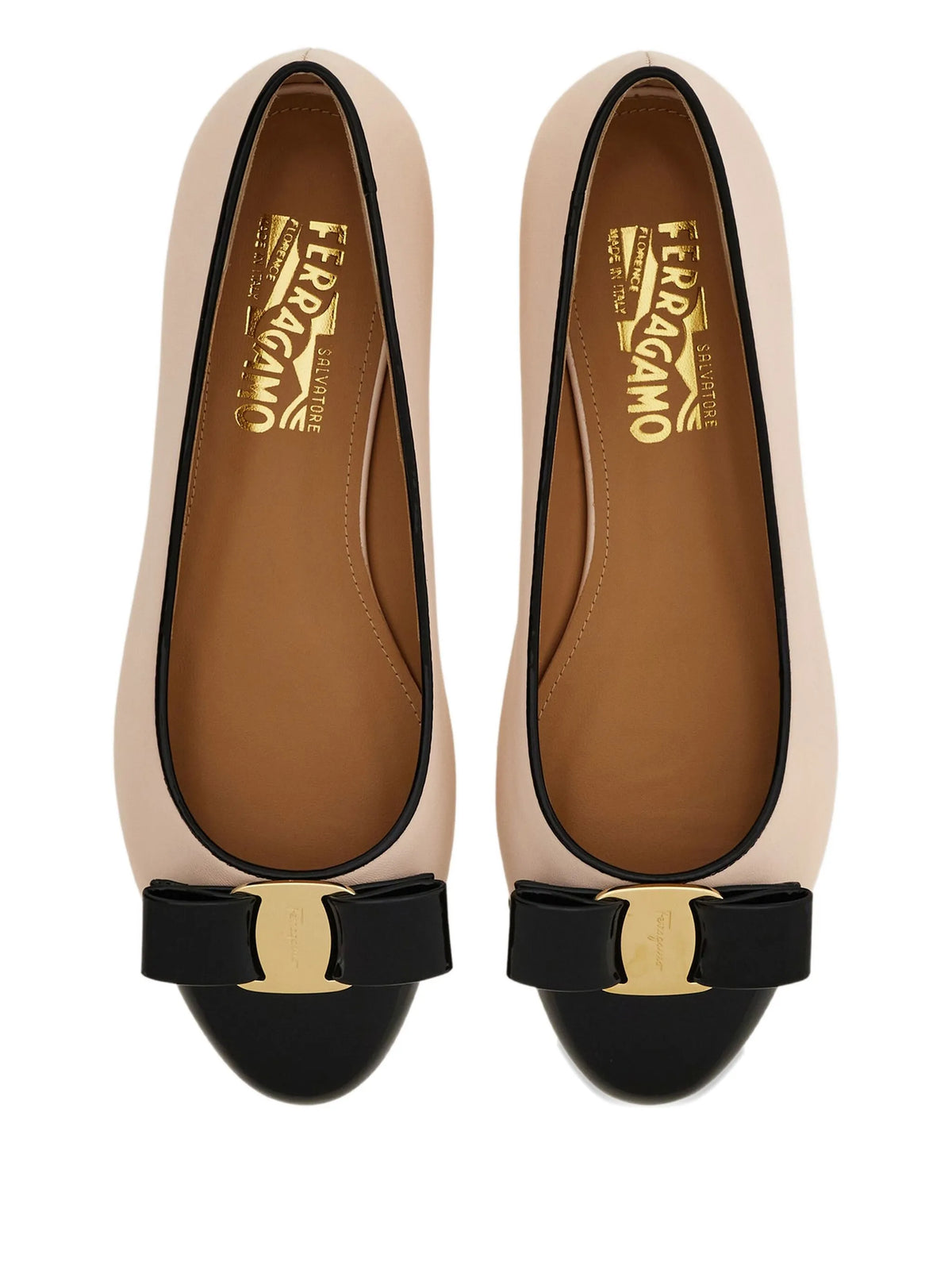 Ferragamo - Varina Leather Ballerina Shoes