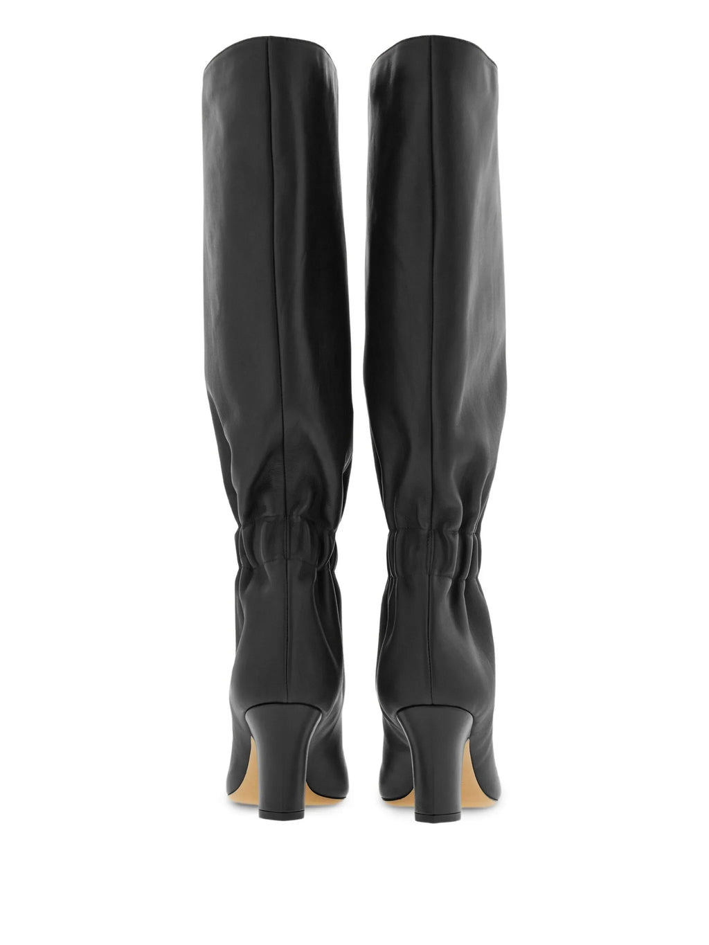 Ferragamo - 70mm Ruched Leather Boots