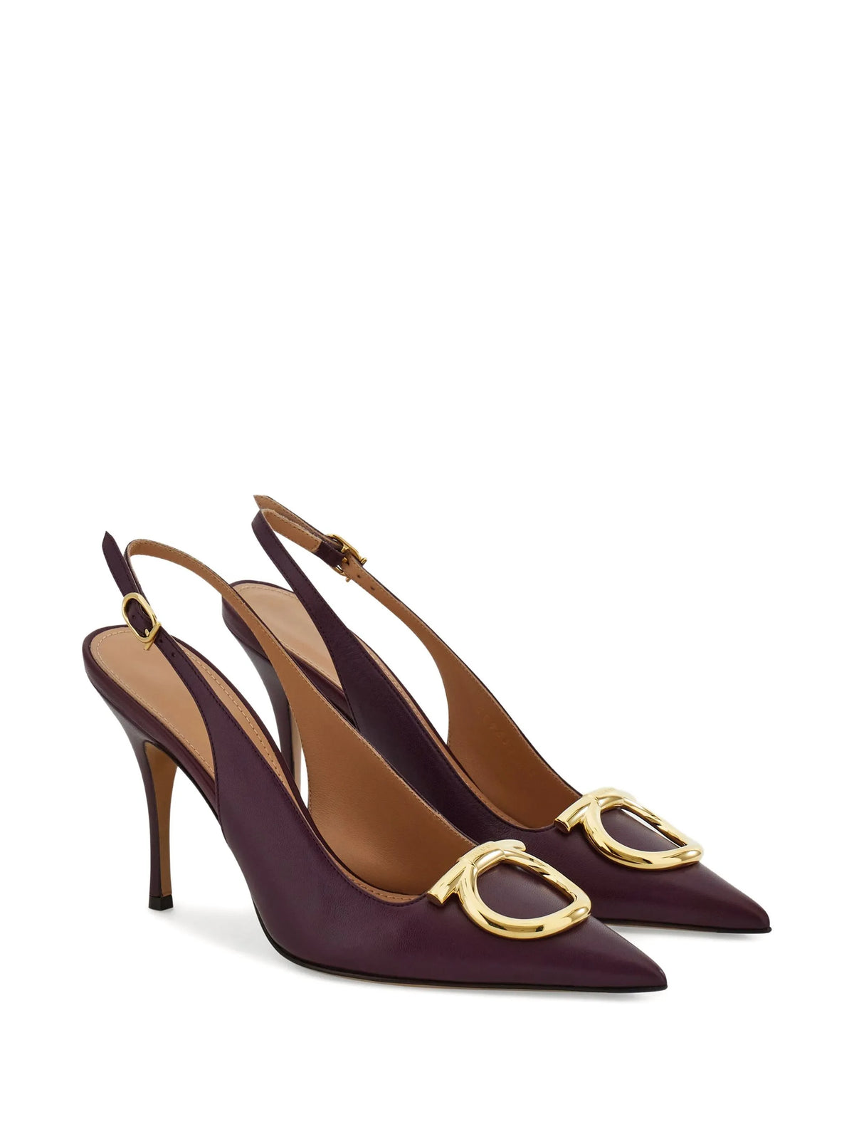 Ferragamo - Maxi Gancini Slingbacks Pumps