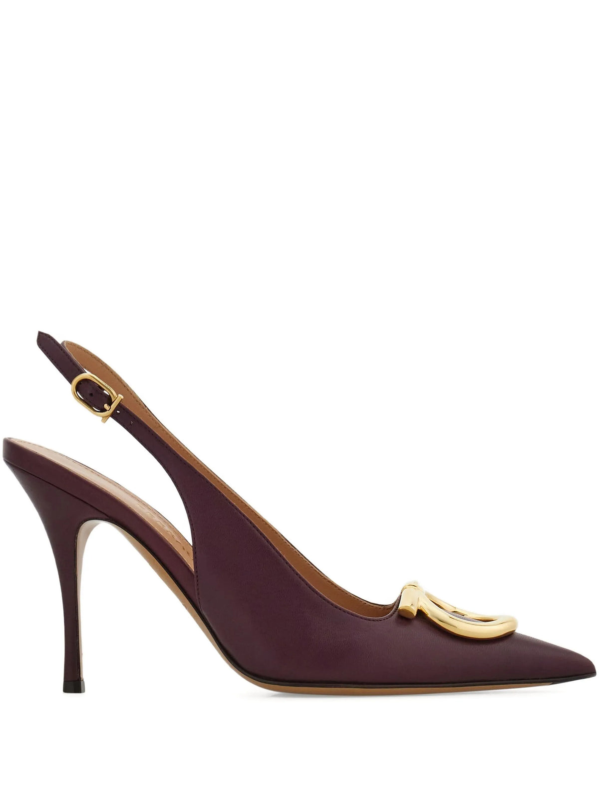 Ferragamo - Maxi Gancini Slingbacks Pumps