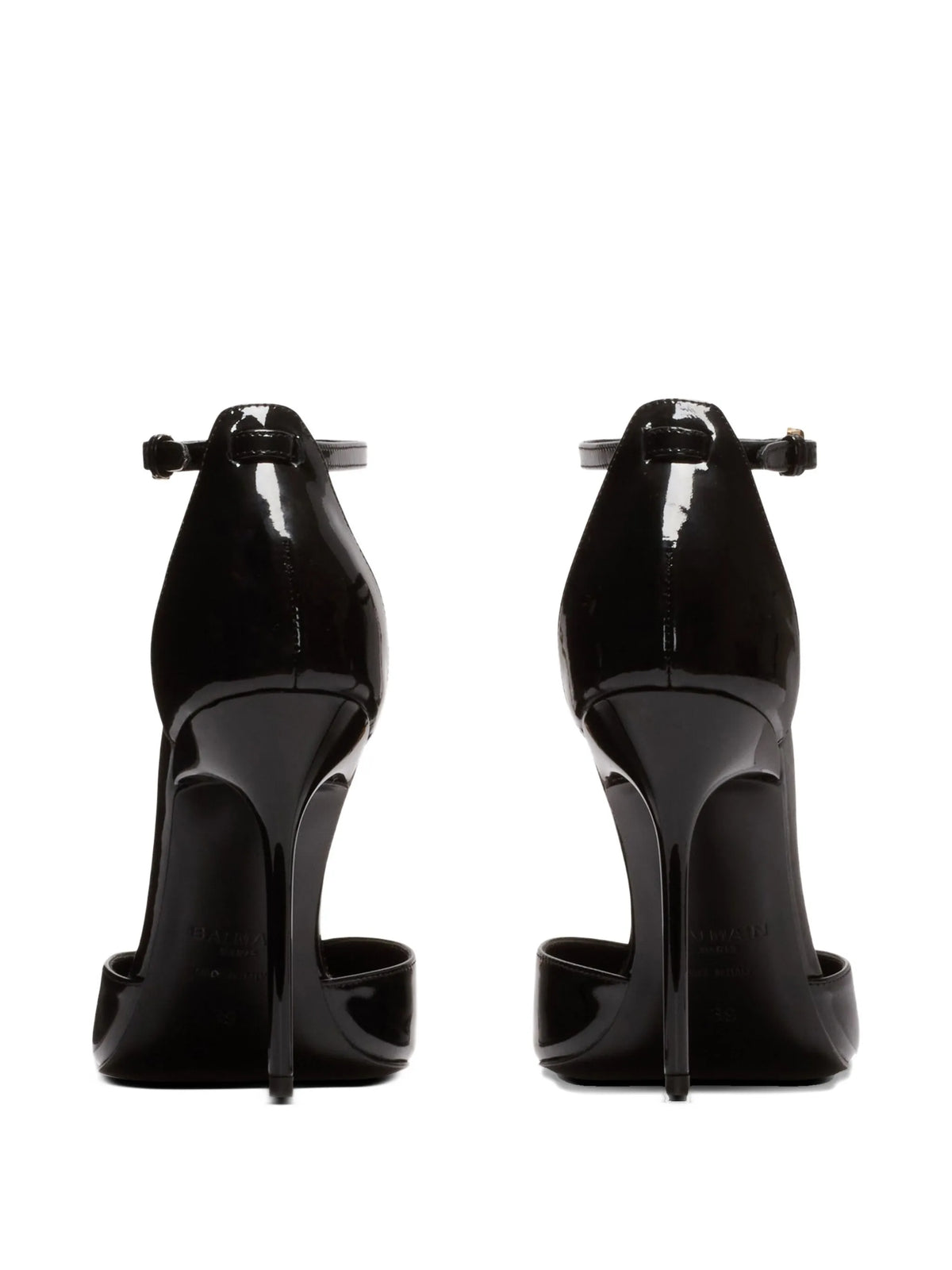Balmain - 95mm Sync Leather Pumps