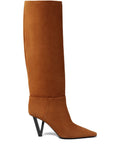 Versace - V2025 Suede Knee-high Boots