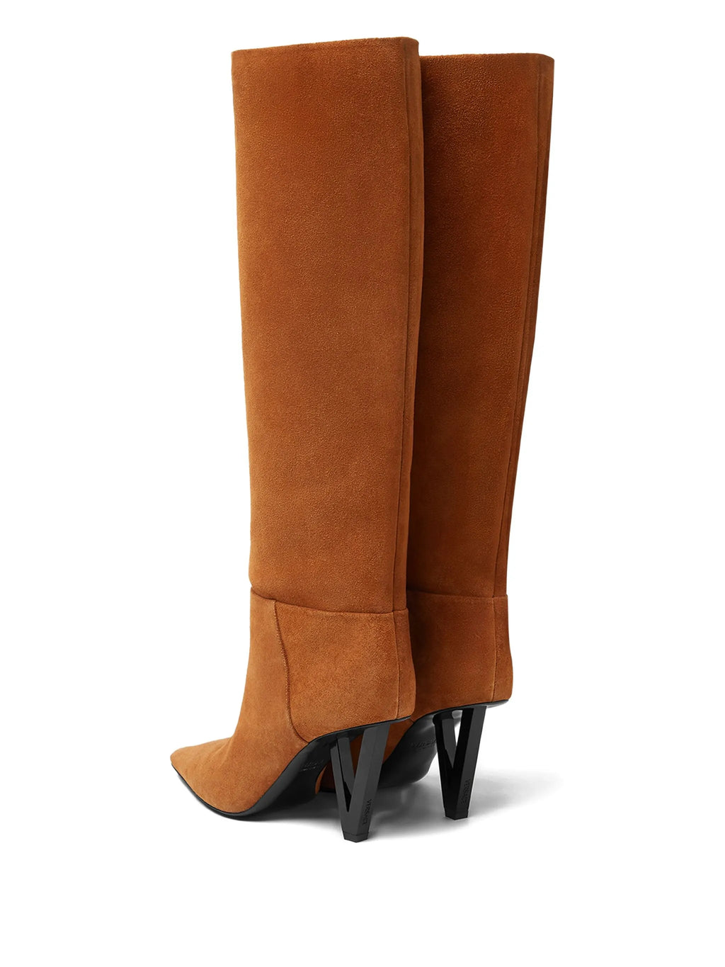Versace - V2025 Suede Knee-high Boots