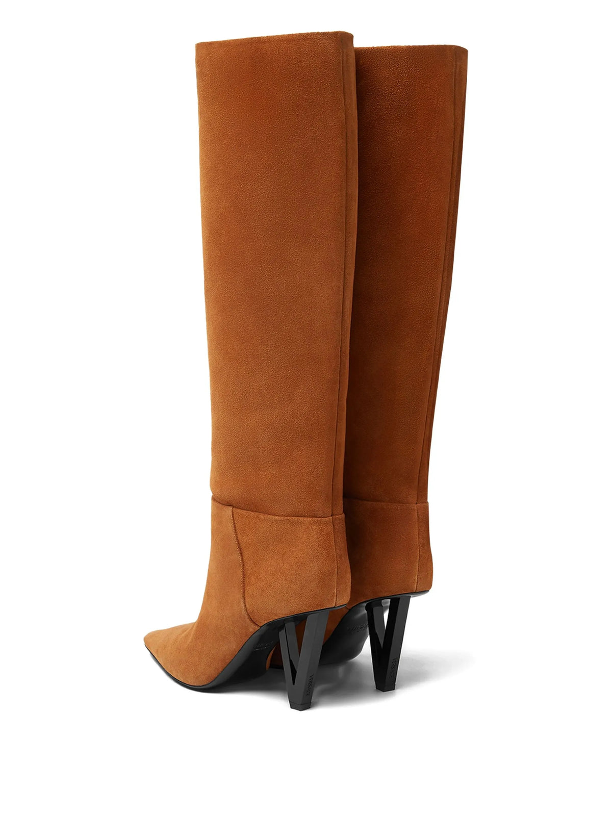 Versace - V2025 Suede Knee-high Boots