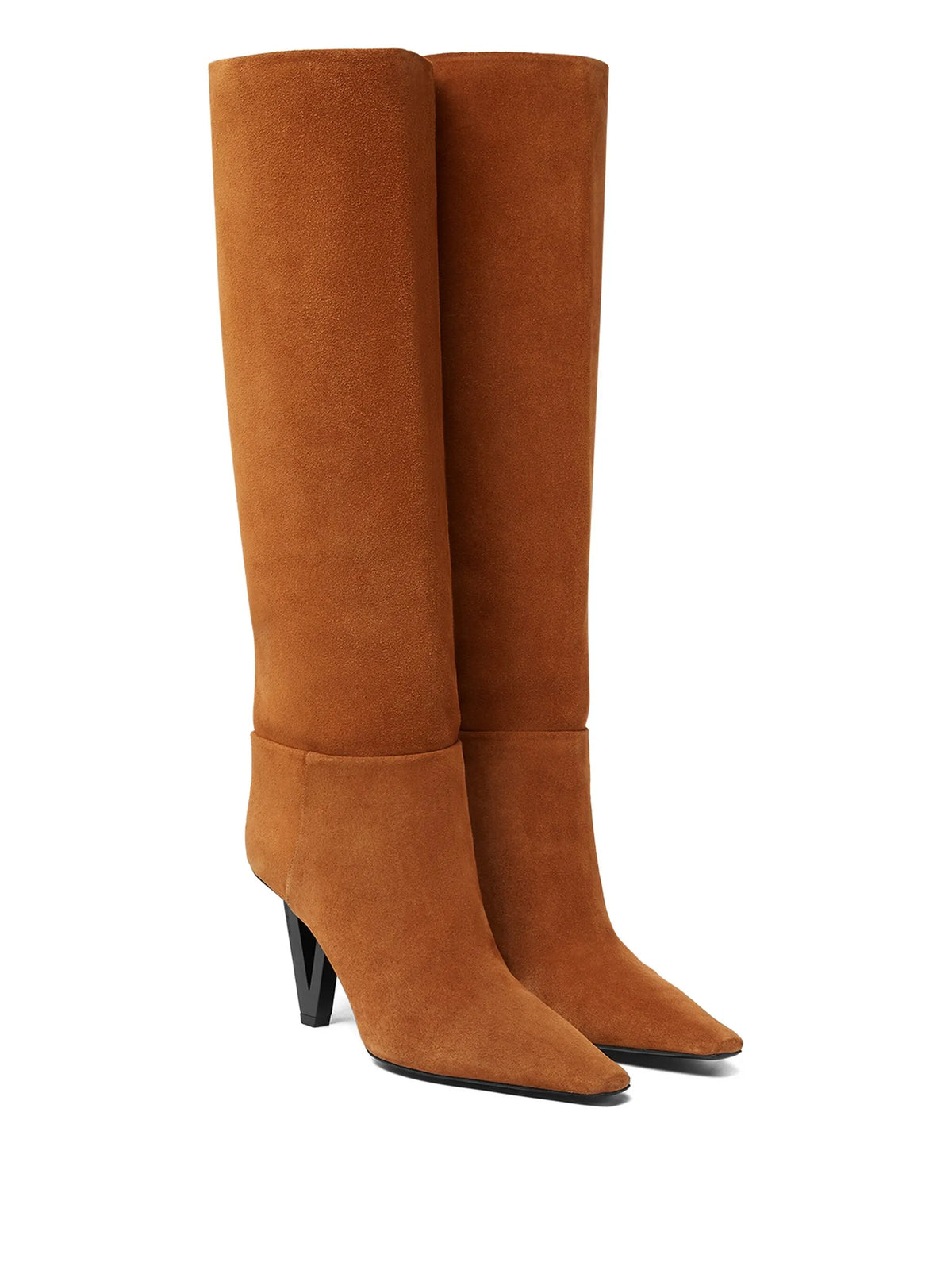 Versace - V2025 Suede Knee-high Boots