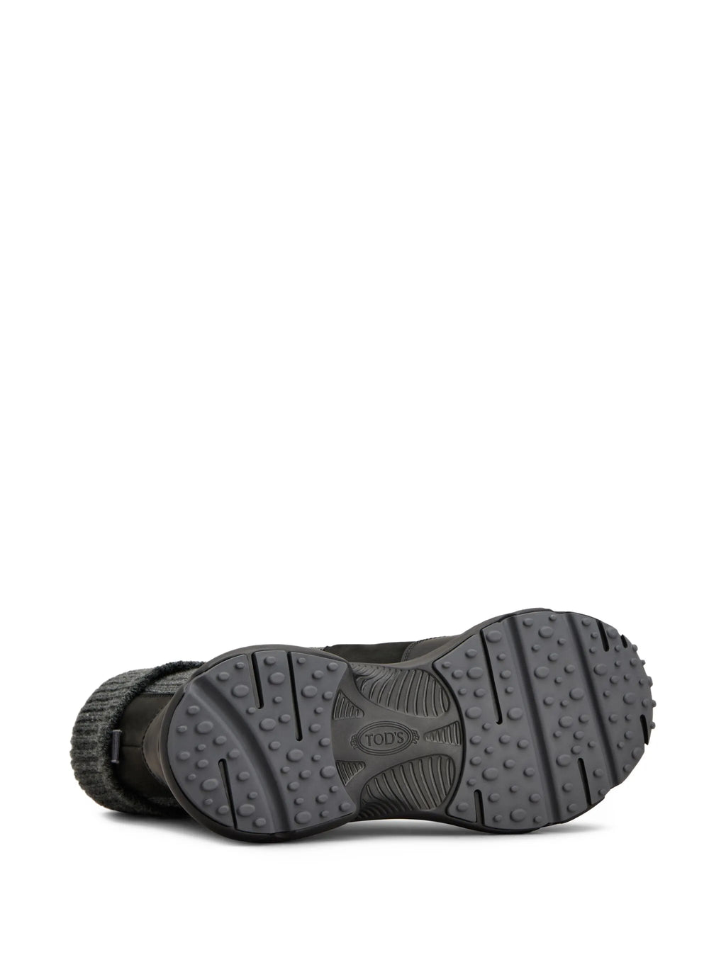 Tod's - Chelsea Boots In Nubuck And Knit