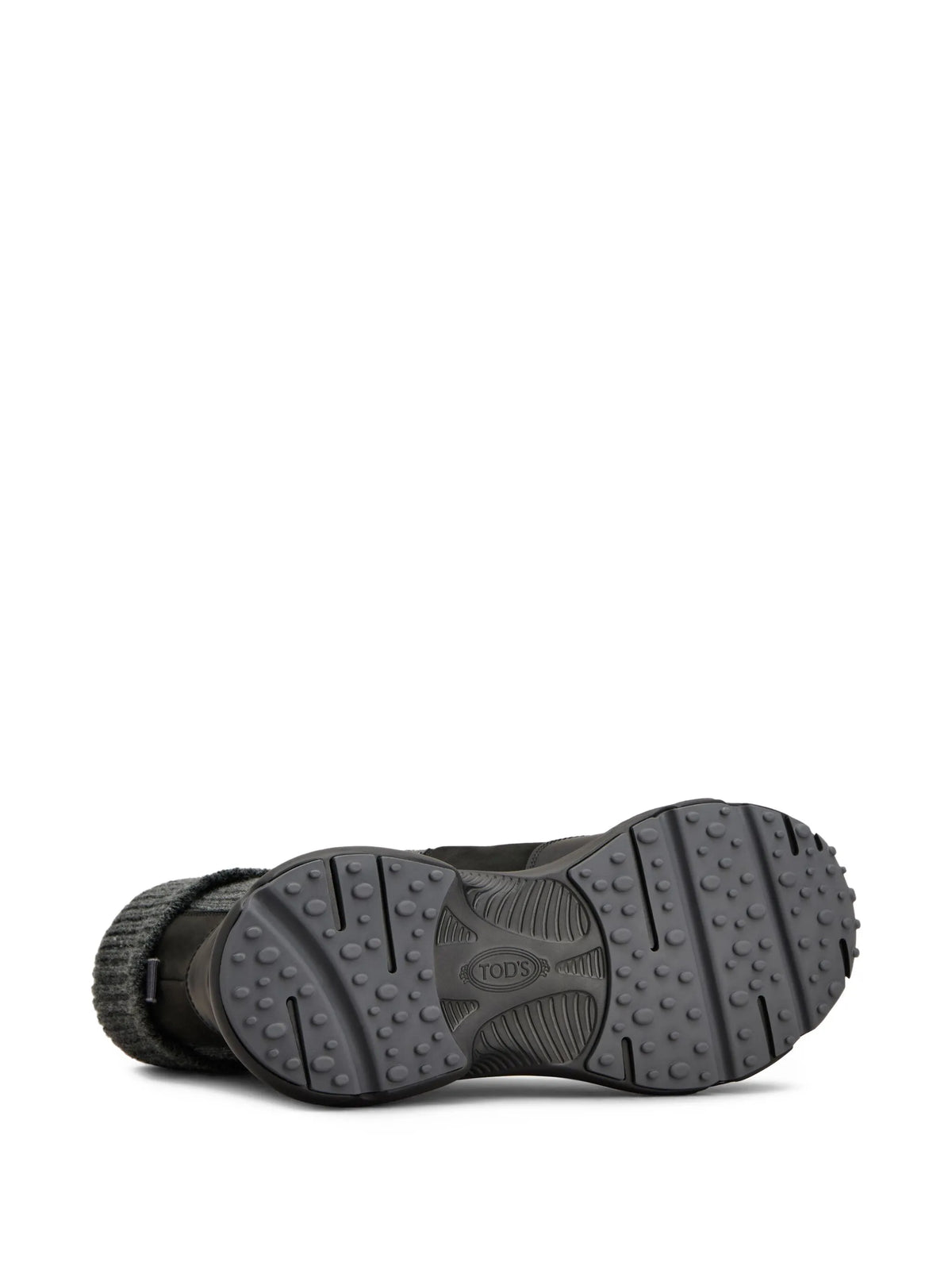 Tod's - Chelsea Boots In Nubuck And Knit