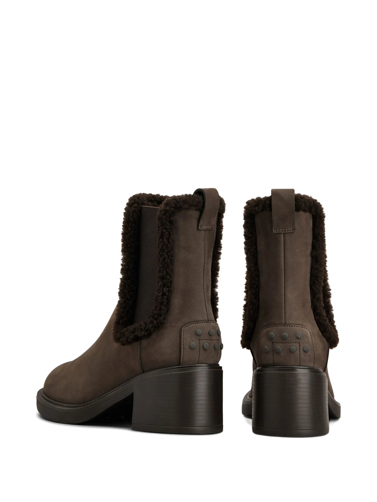 Tod's - Faux-fur Trim Chelsea Boots