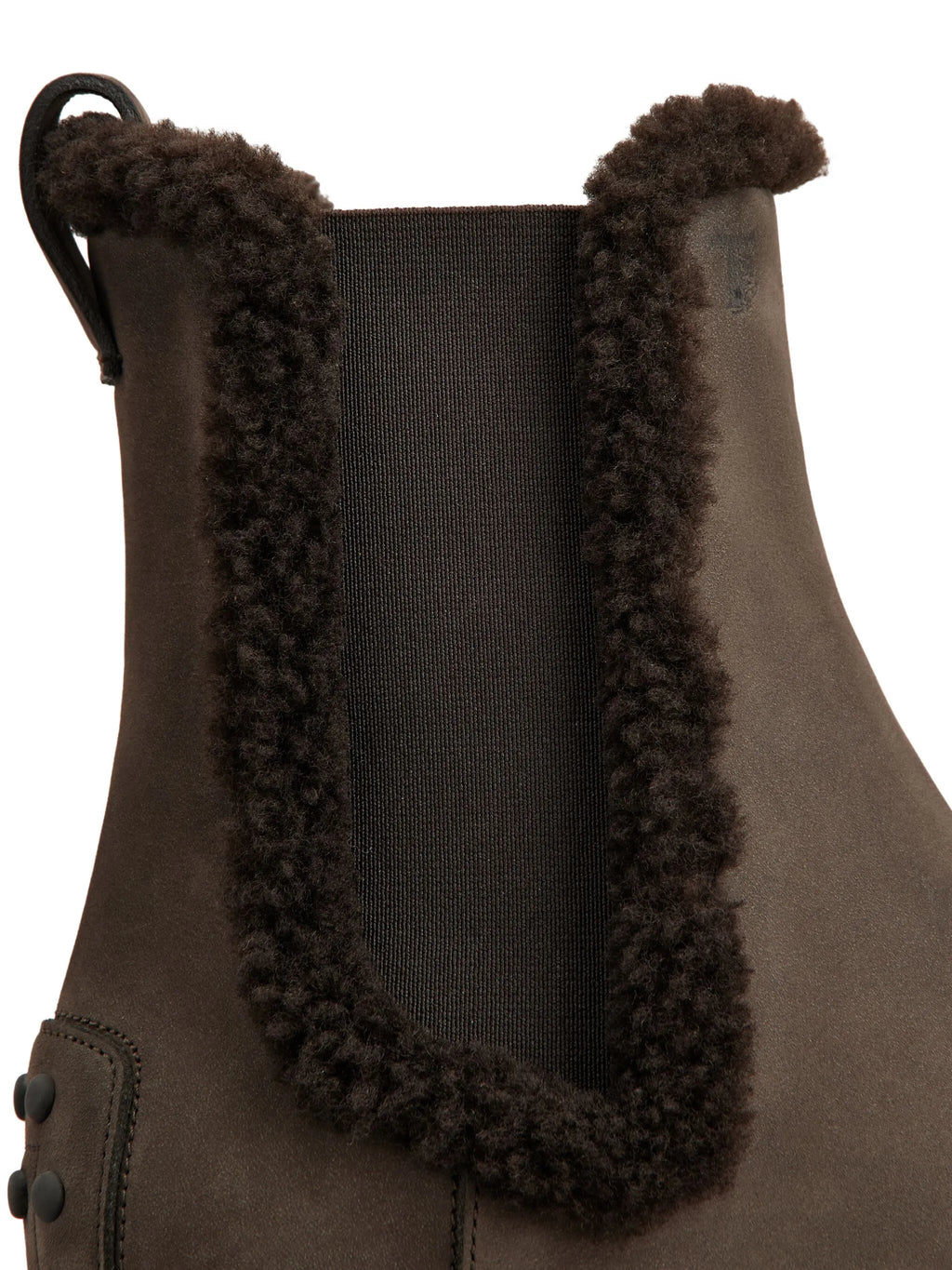 Tod's - Faux-fur Trim Chelsea Boots