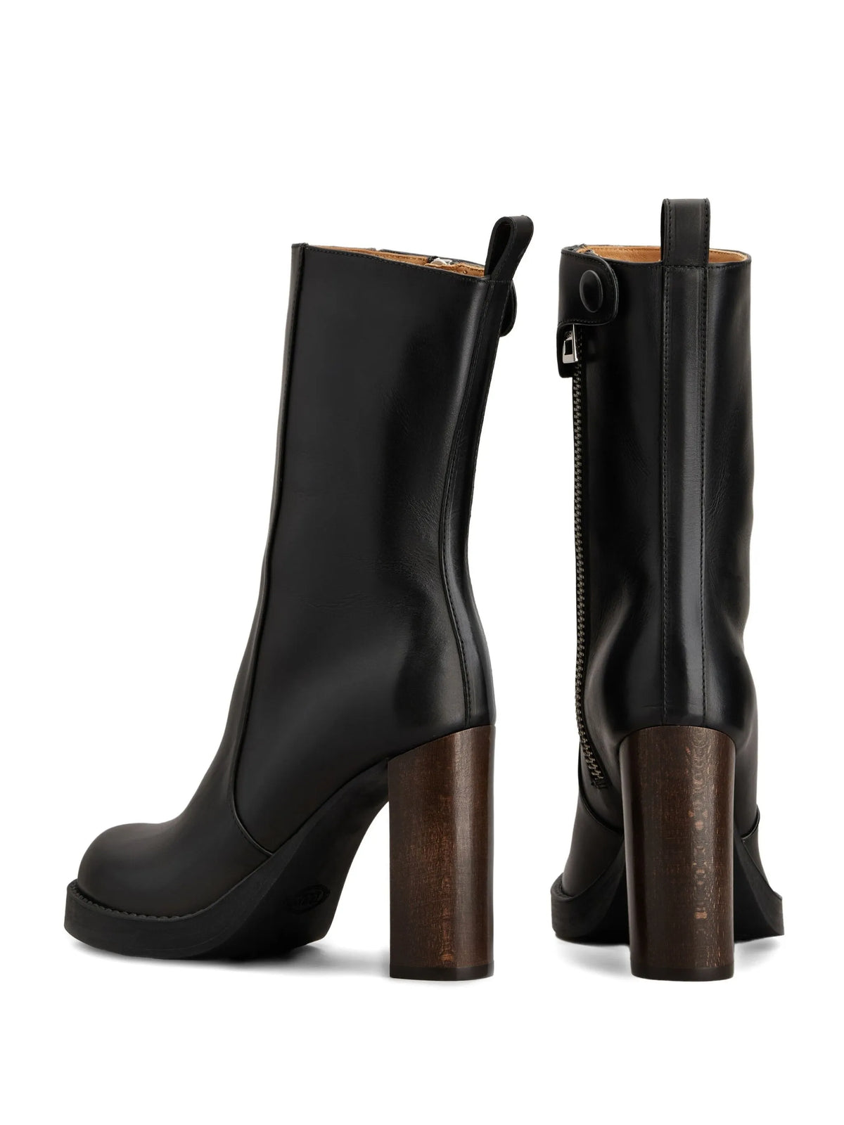 Tod's - Leather Zip-fastening Block-heel Boots