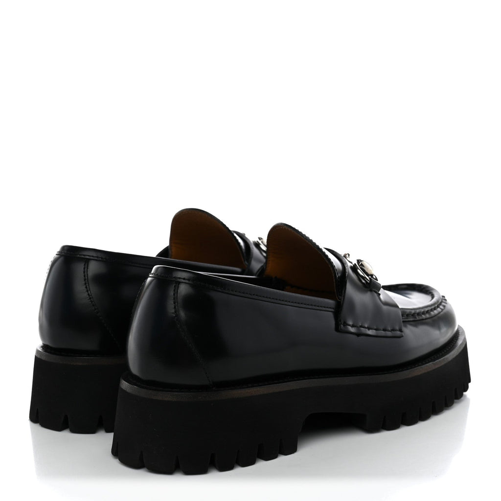 Gucci - Cordovan Lux Horsebit 45mm Platform Loafers